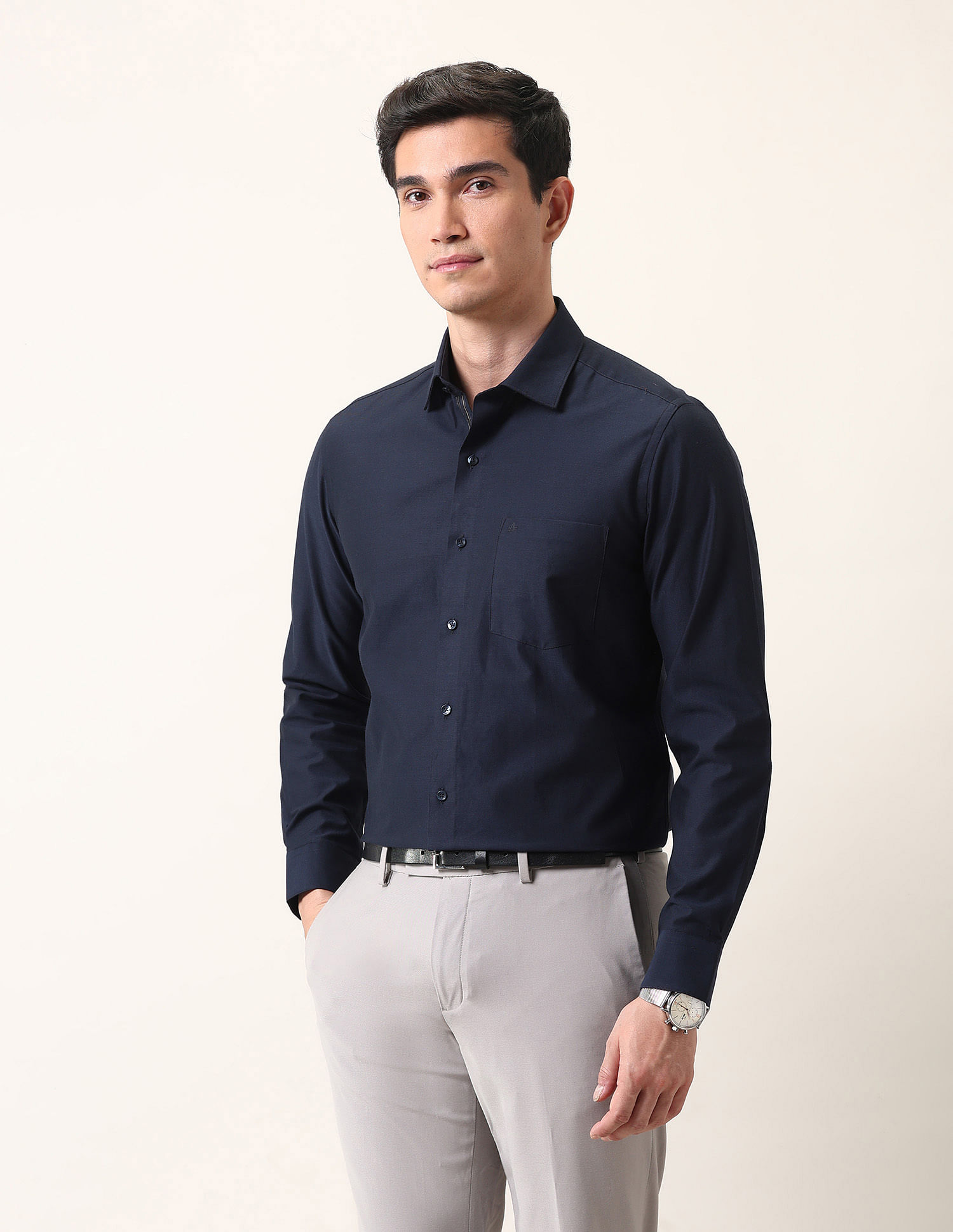 Arrow Liberty Classic Fit Solid Ceremonial Shirt