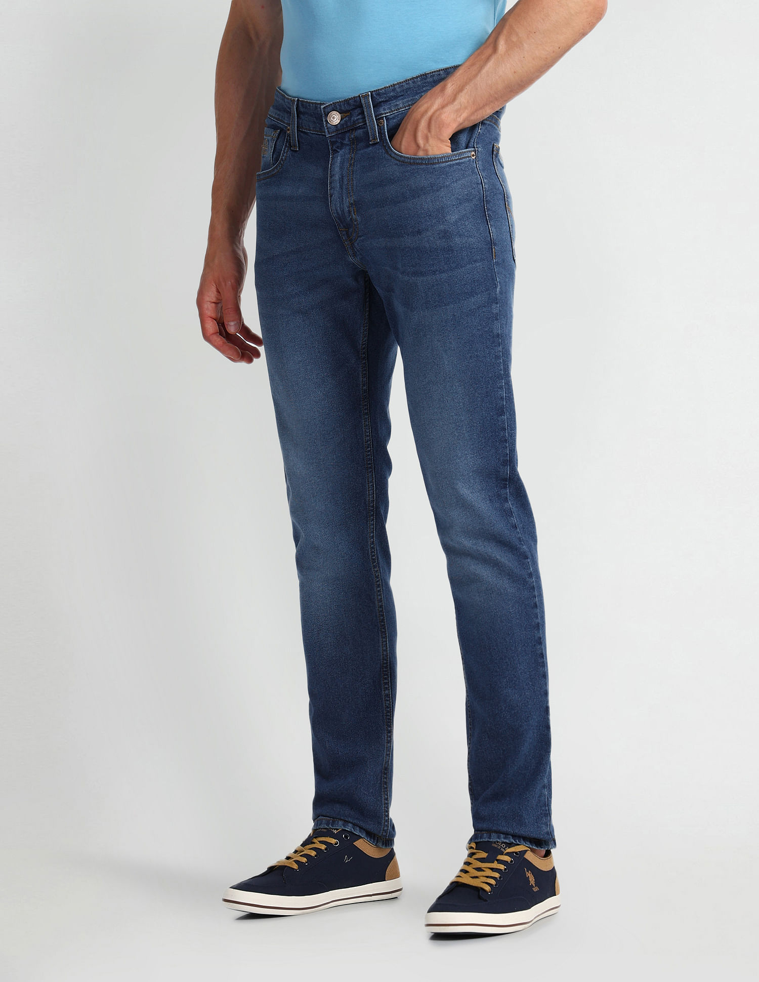 U.S. Polo Assn. Denim Co. Brandon Slim Fit Blue Jeans