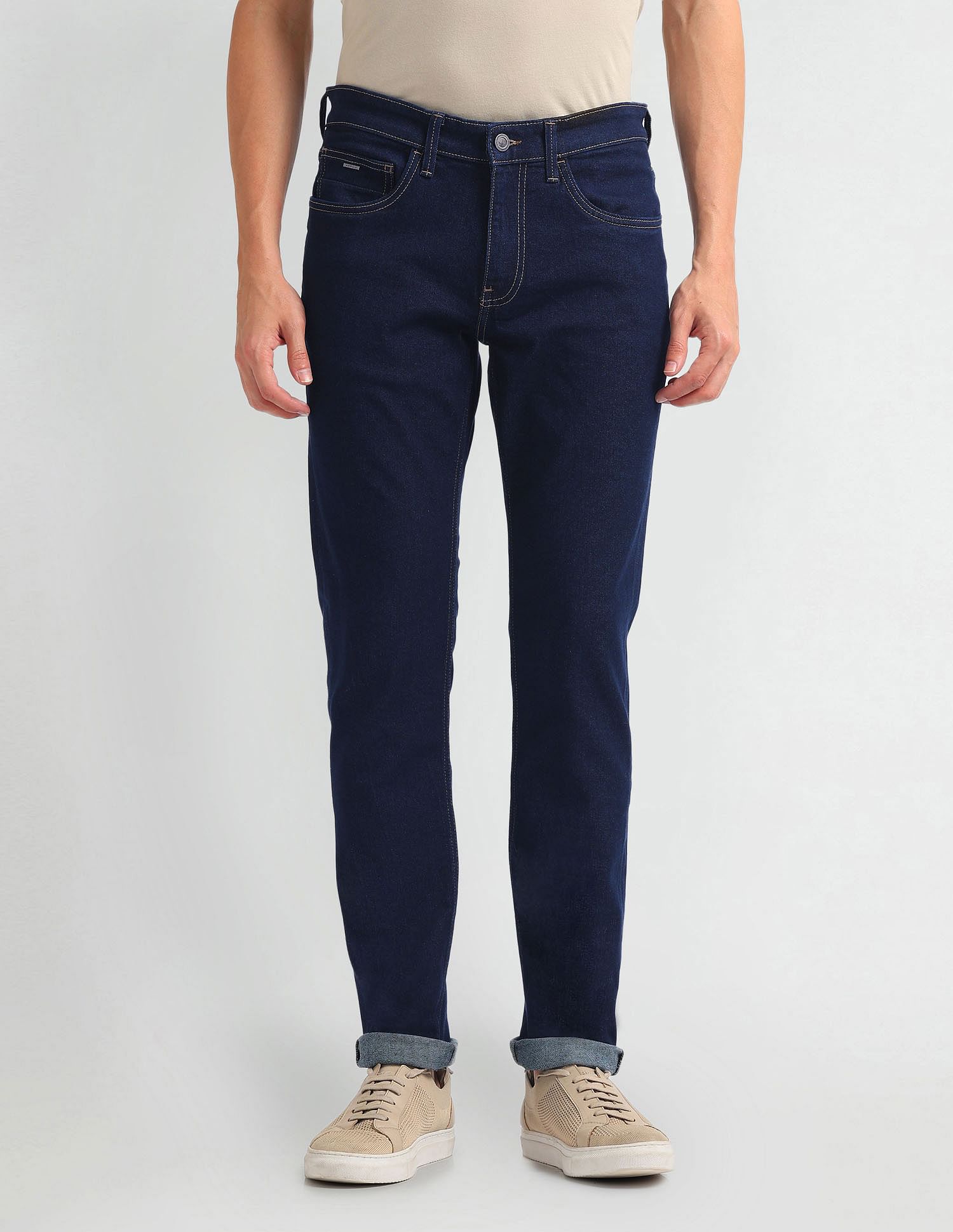 Arrow Sports Mid Rise Jameson Slim Fit Jeans