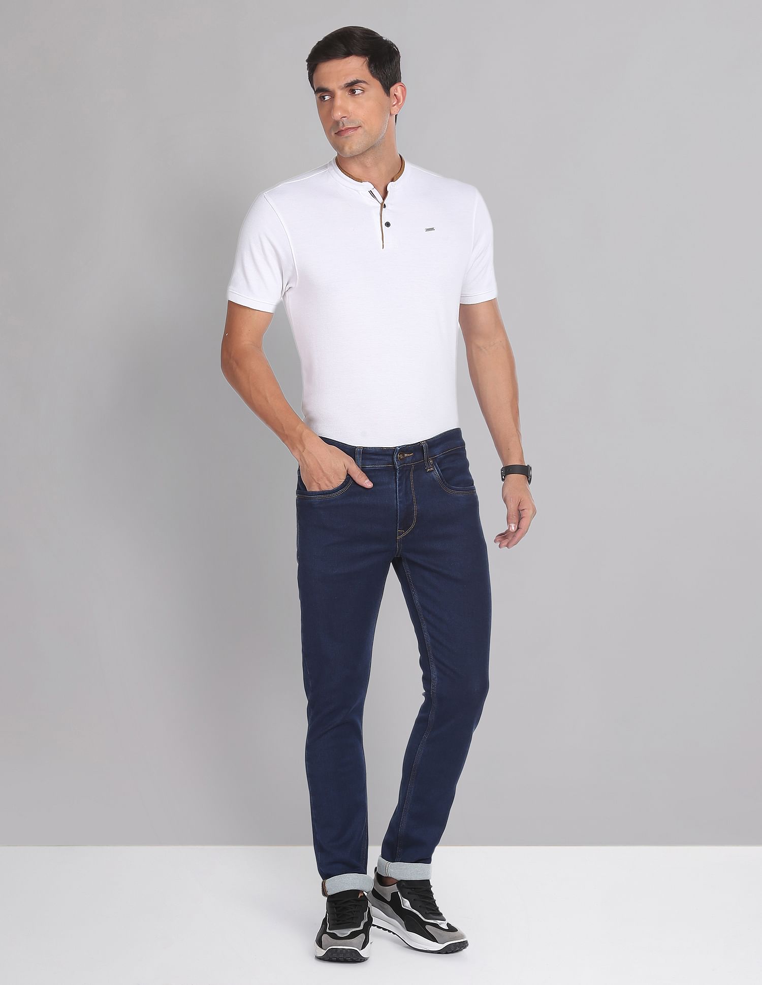 AD by Arvind Mid Rise Skinny Fit Jeans