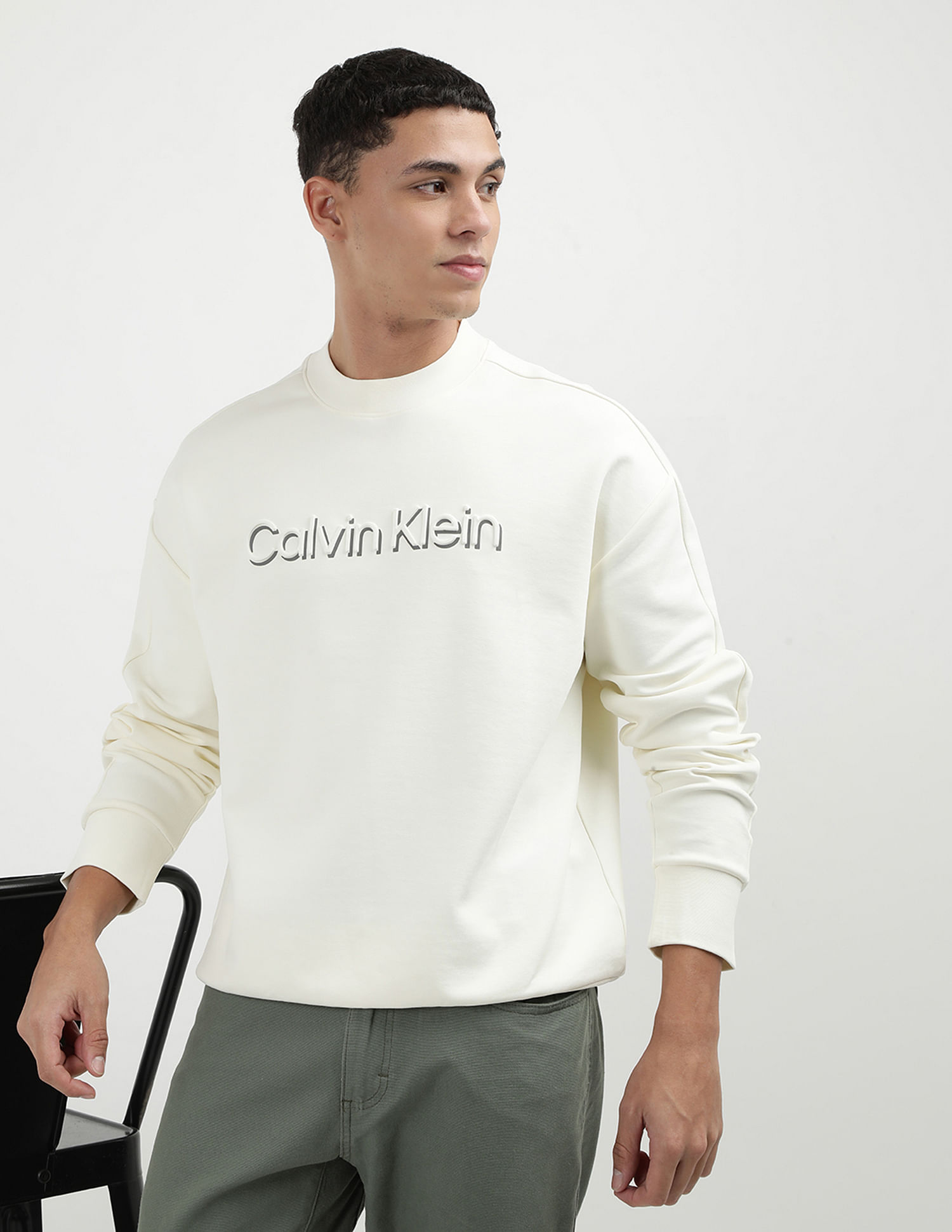 Calvin Klein Jeans Monogram Comfort Slim Fit Sweatshirt