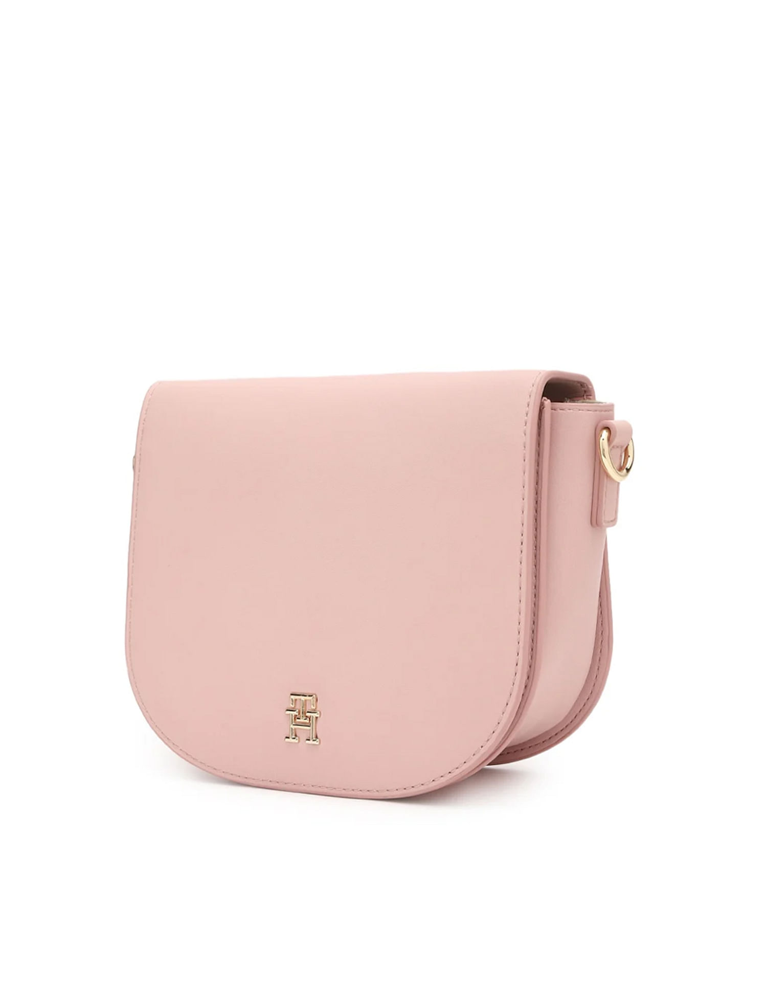 Tommy Hilfiger Textured Black PU Sling Bag
