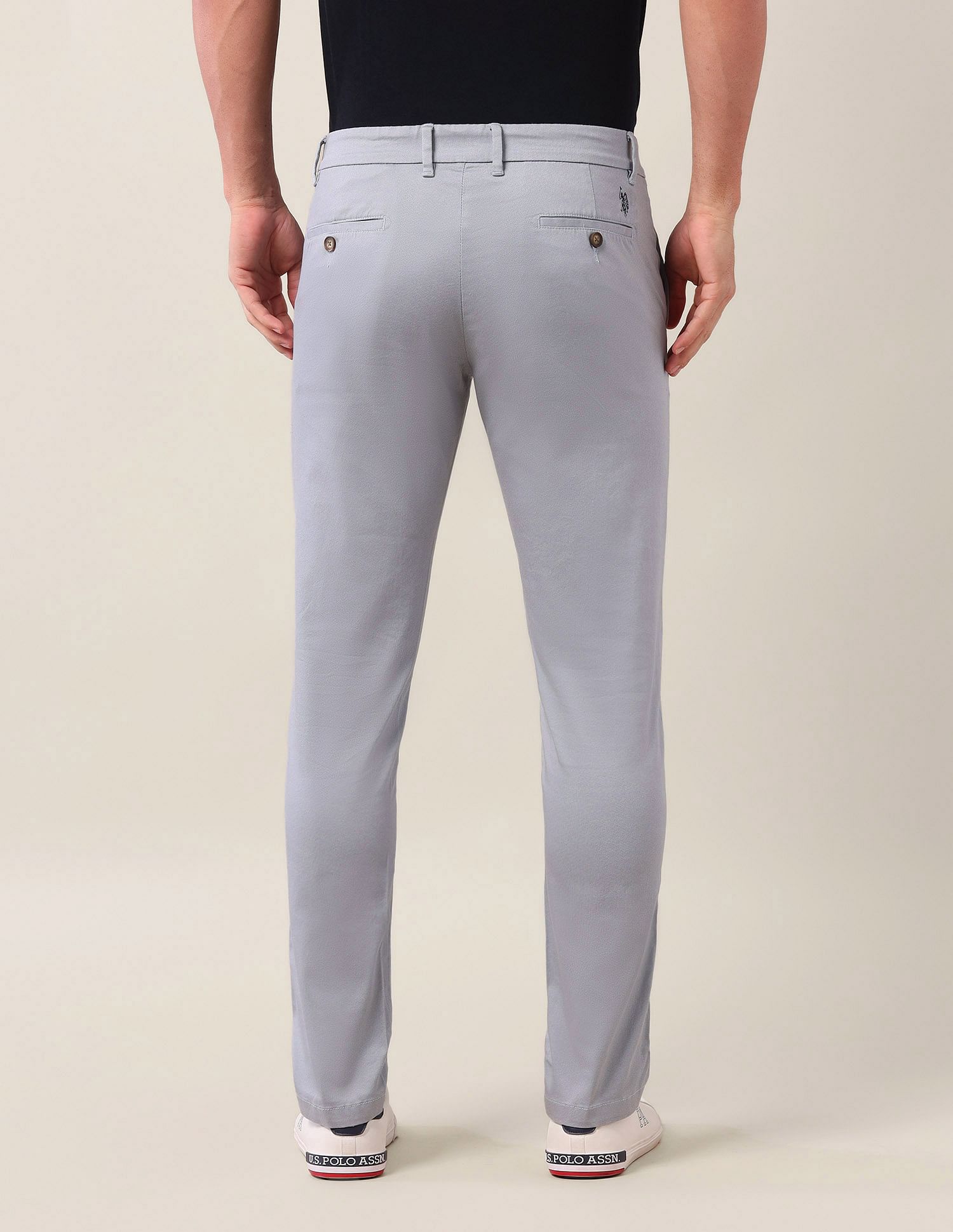 U.S. Polo Assn. Denver Slim Fit Satin Trousers
