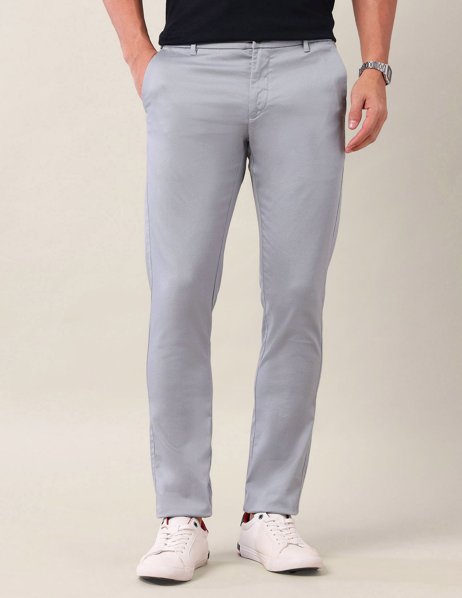 U.S. Polo Assn. Denver Slim Fit Satin Trousers