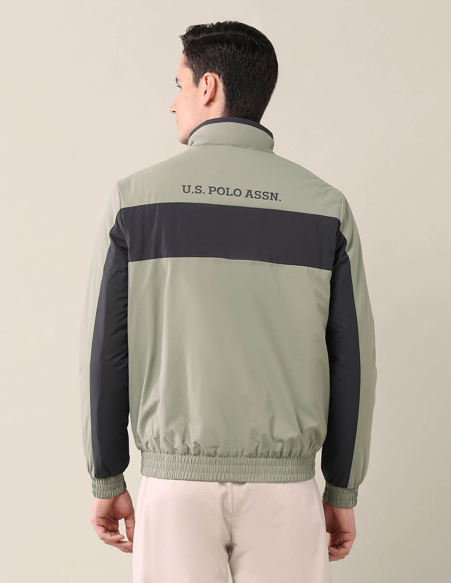U.S. Polo Assn. Colourblocked Regular Fit Jacket
