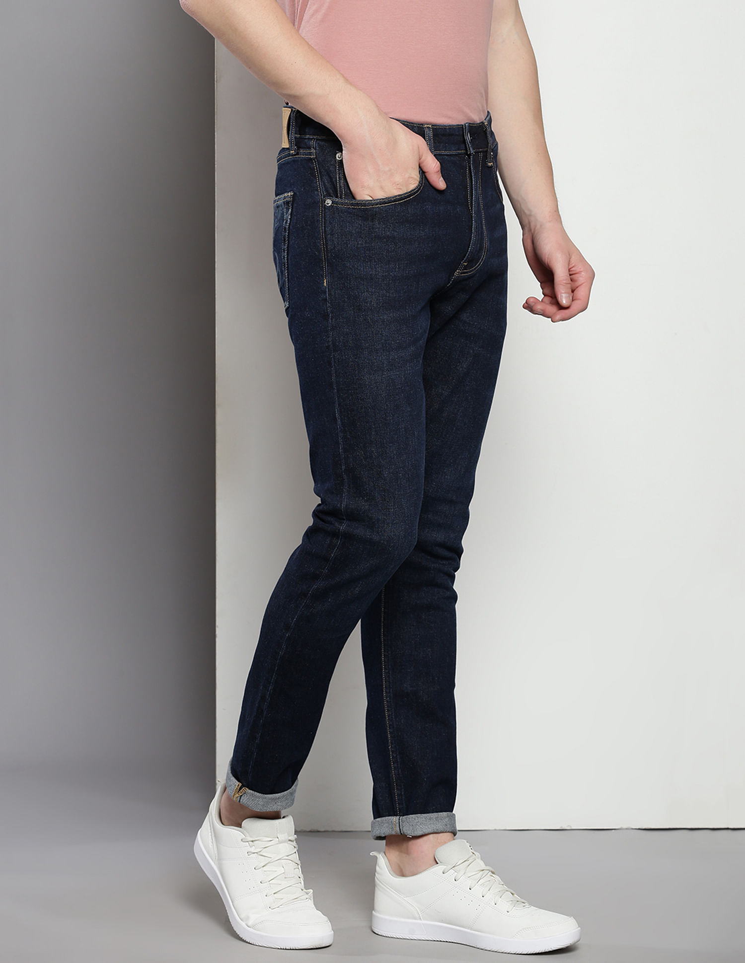 Calvin Klein Mid Rise Modern Tapered Fit Jeans