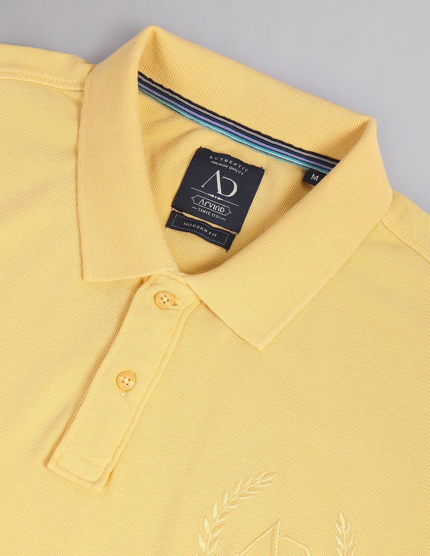 AD by Arvind Embroidered Logo Profound Polo Shirt