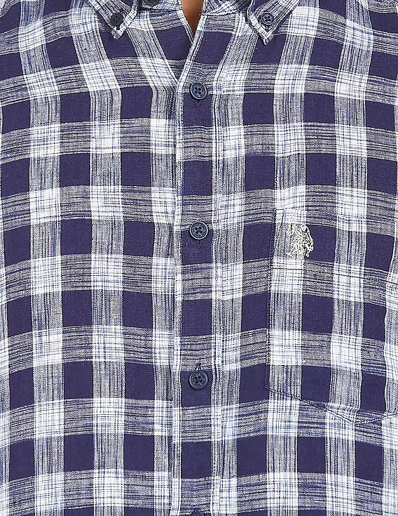 U.S. Polo Assn. Button Down Collar Linen Casual Shirt