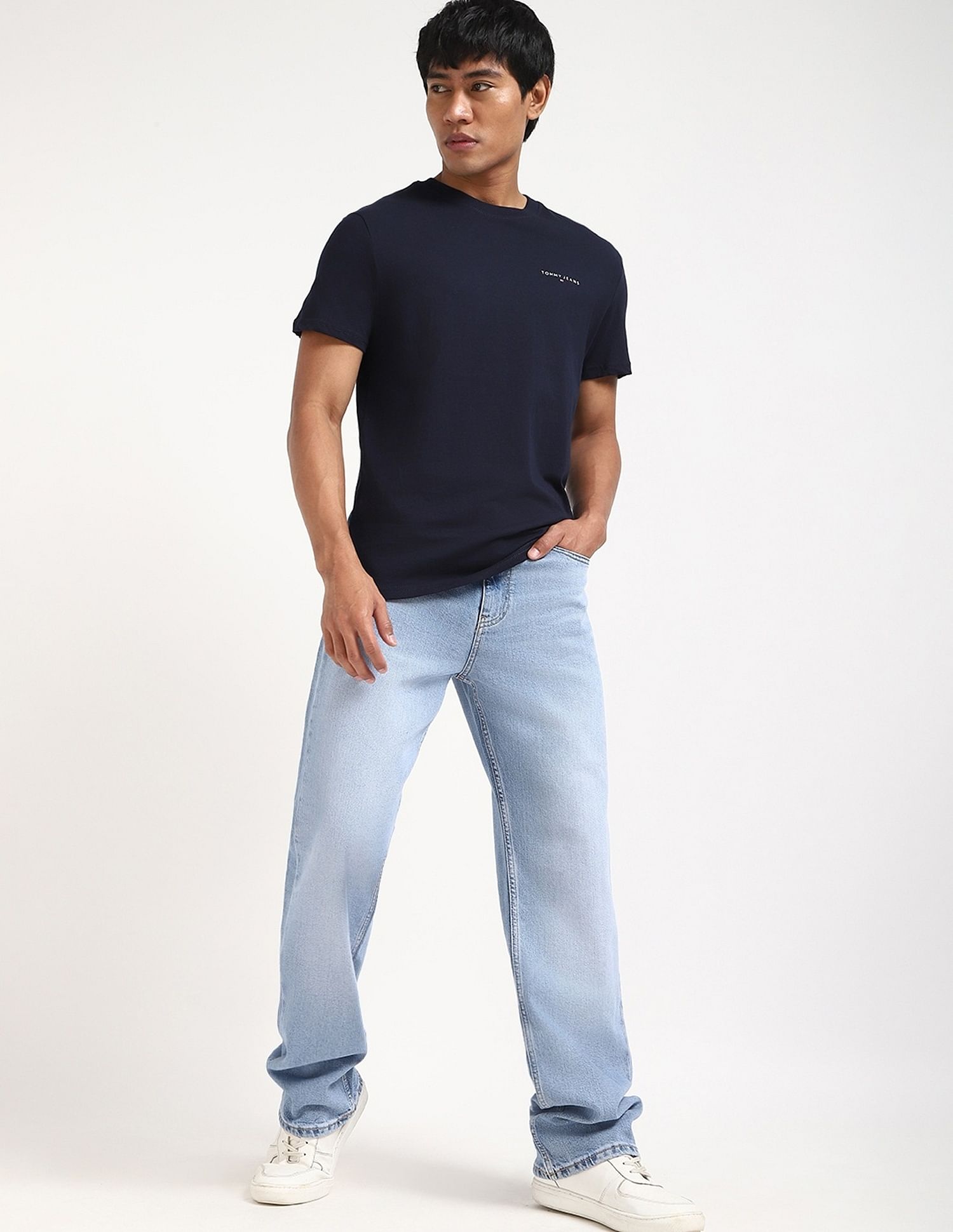 Tommy Hilfiger Solid Slim-Fit Cotton T-Shirt