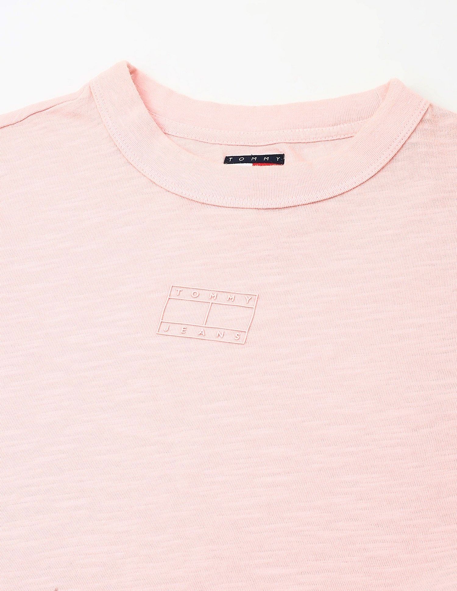 Tommy Hilfiger Solid Cropped-Fit Cotton T-Shirt
