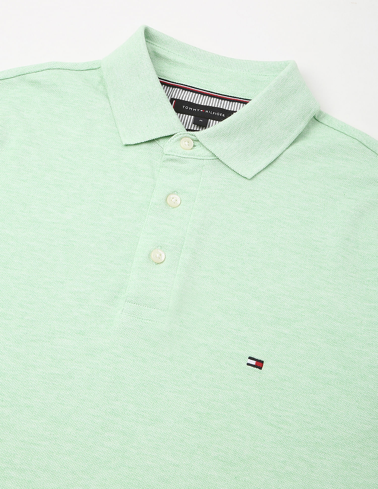 Tommy Hilfiger Solid Slim-Fit Cotton Polo Shirt