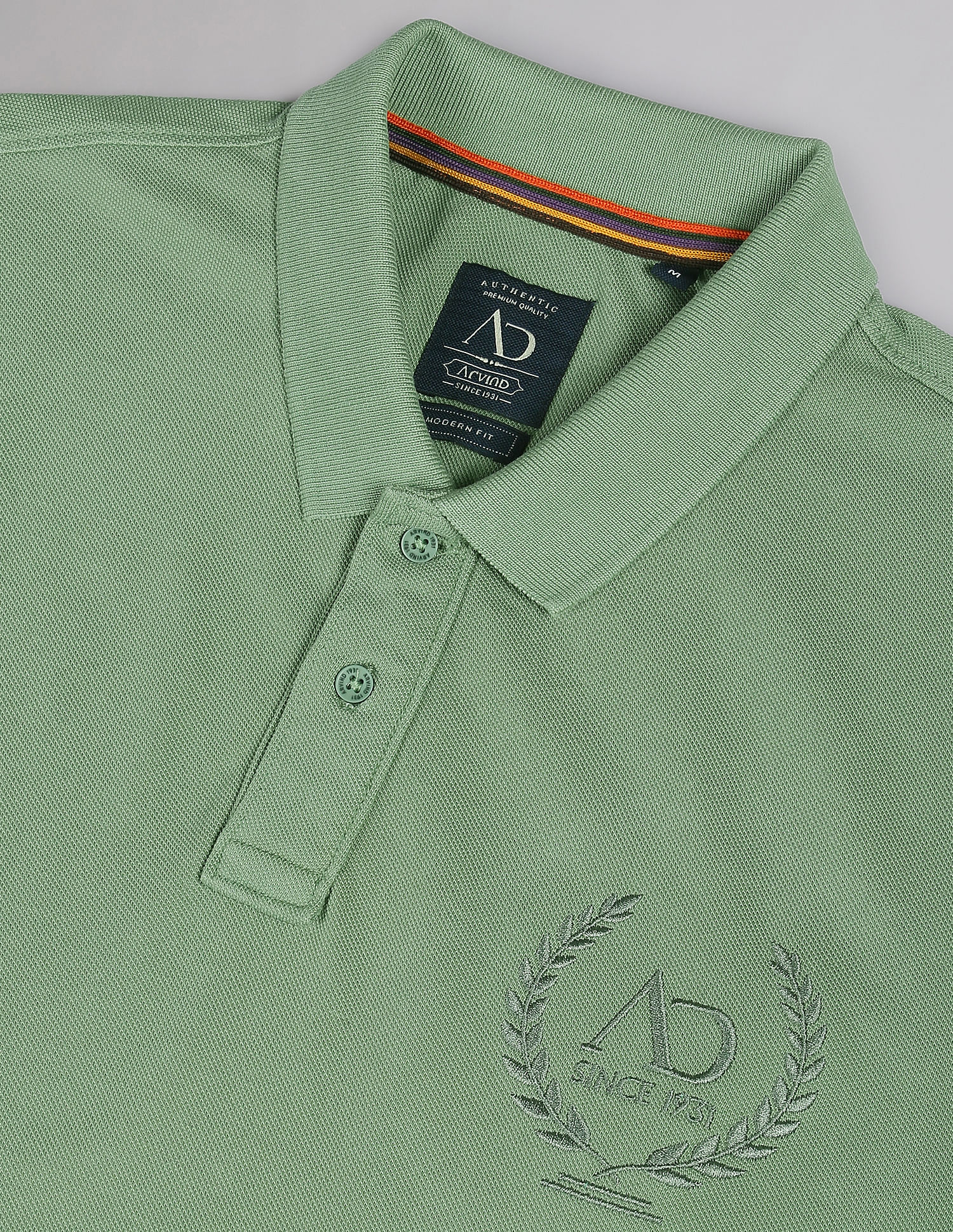 AD by Arvind Overdyed COOL-IT Profound Polo Shirt