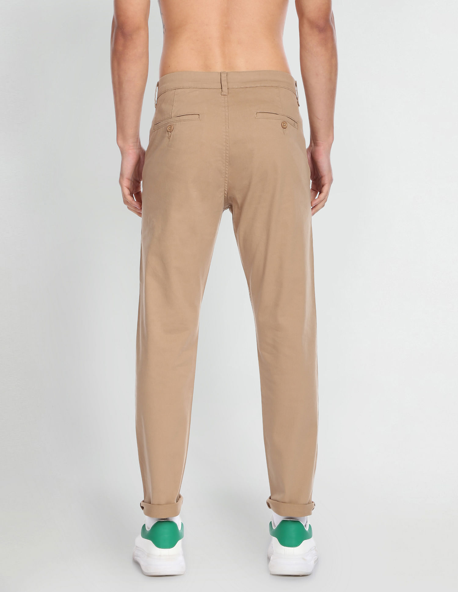 Flying Machine Twill Solid Trousers