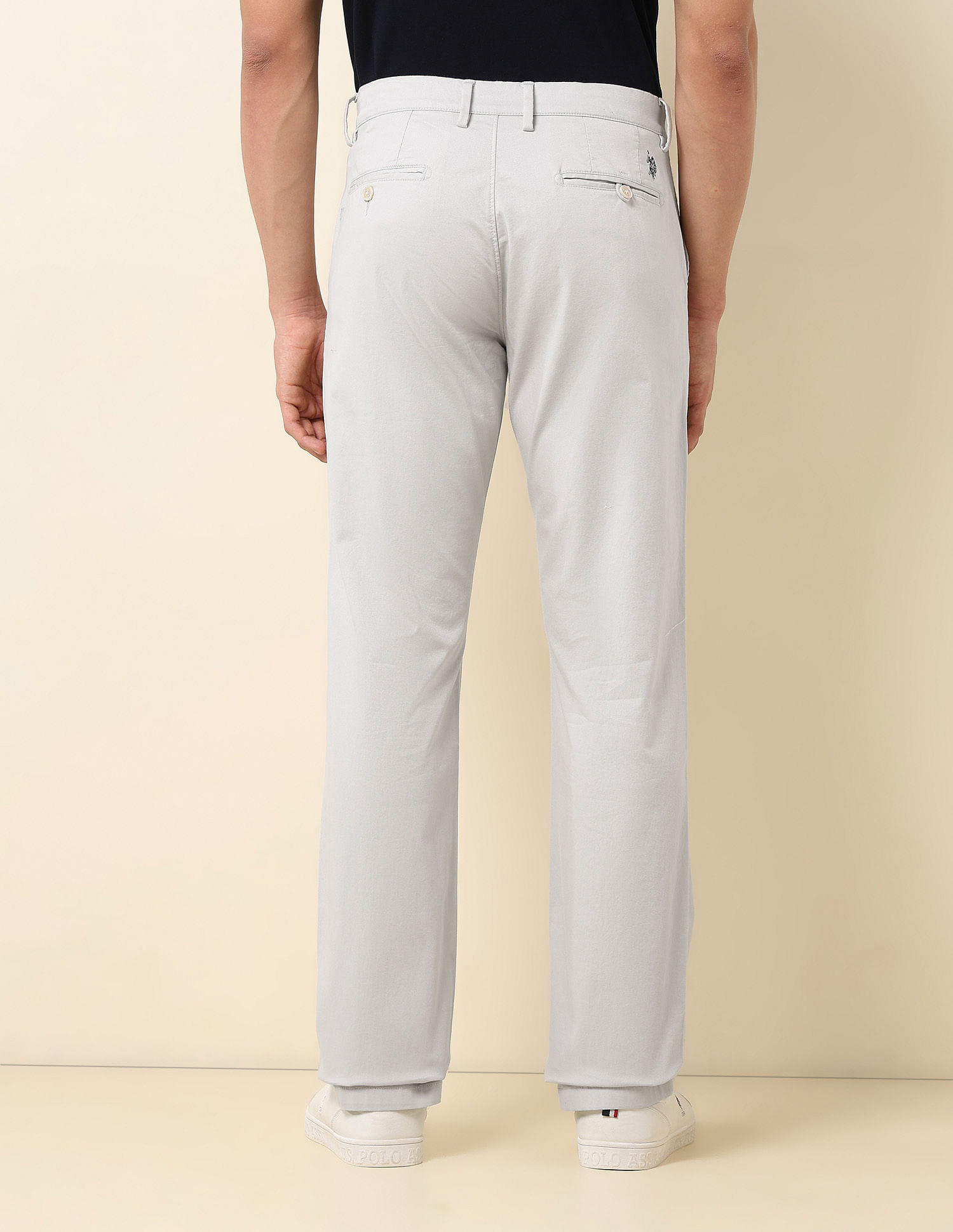 U.S. Polo Assn. Dobby Riley Straight Fit Trousers