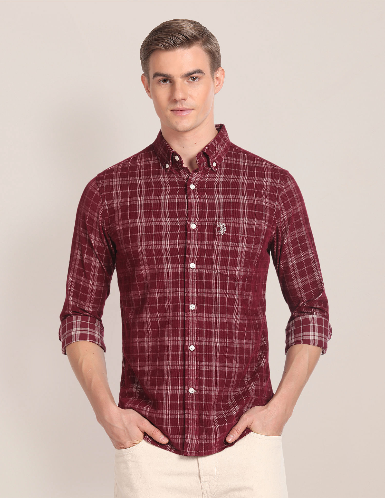 U.S. Polo Assn. Button Down Collar Corduroy Shirt