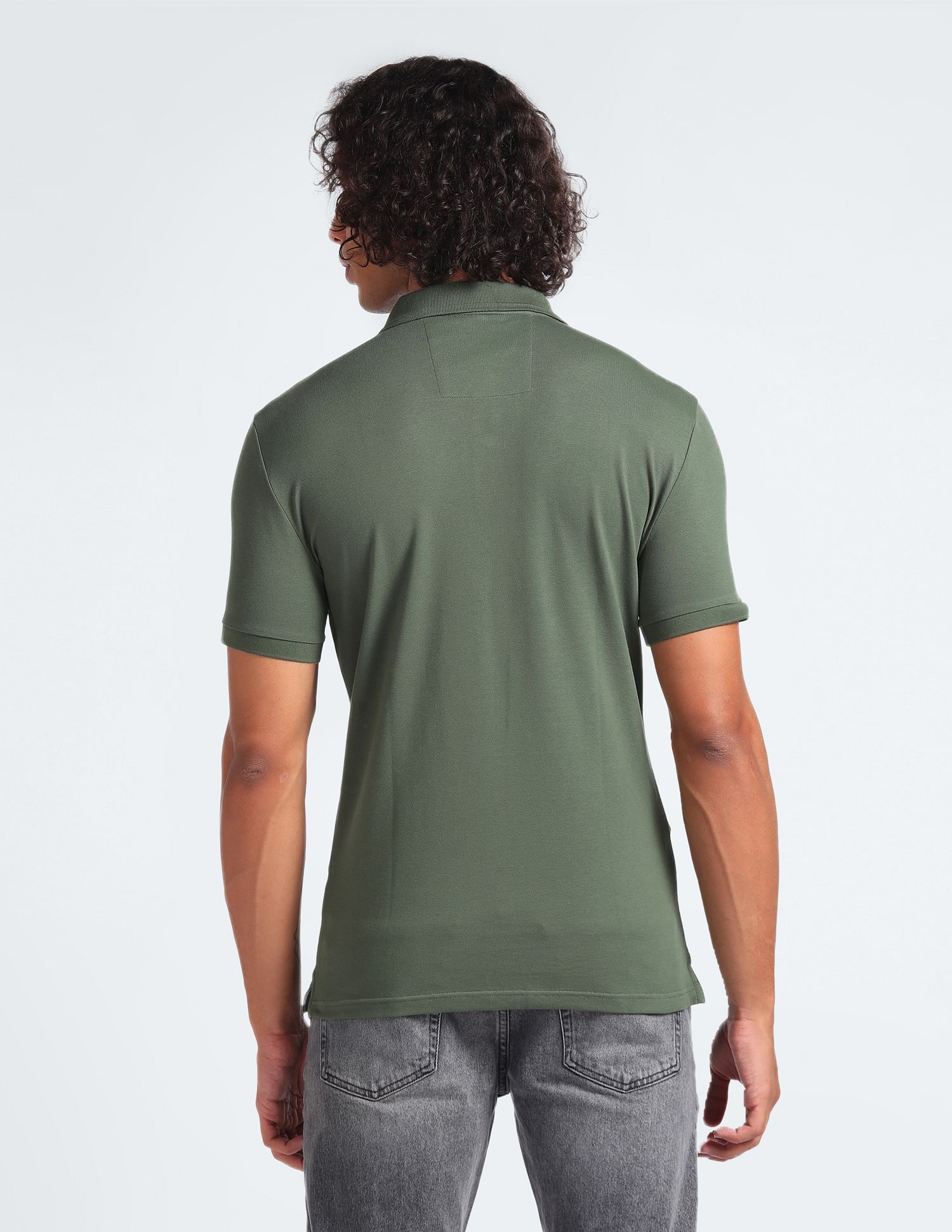 Calvin Klein Badge Logo Slim Polo Shirt