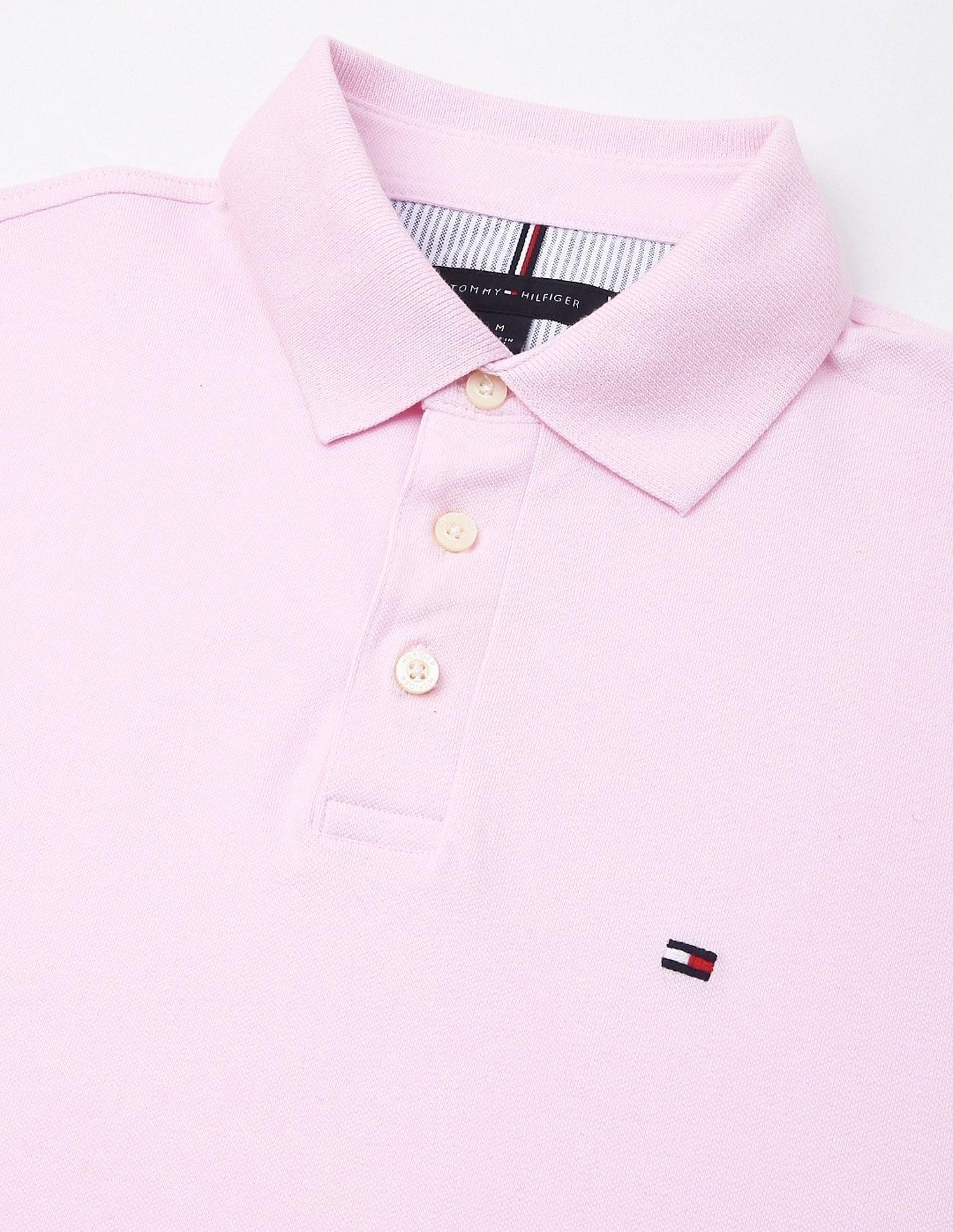 Tommy Hilfiger Solid Slim-Fit Cotton Polo Shirt