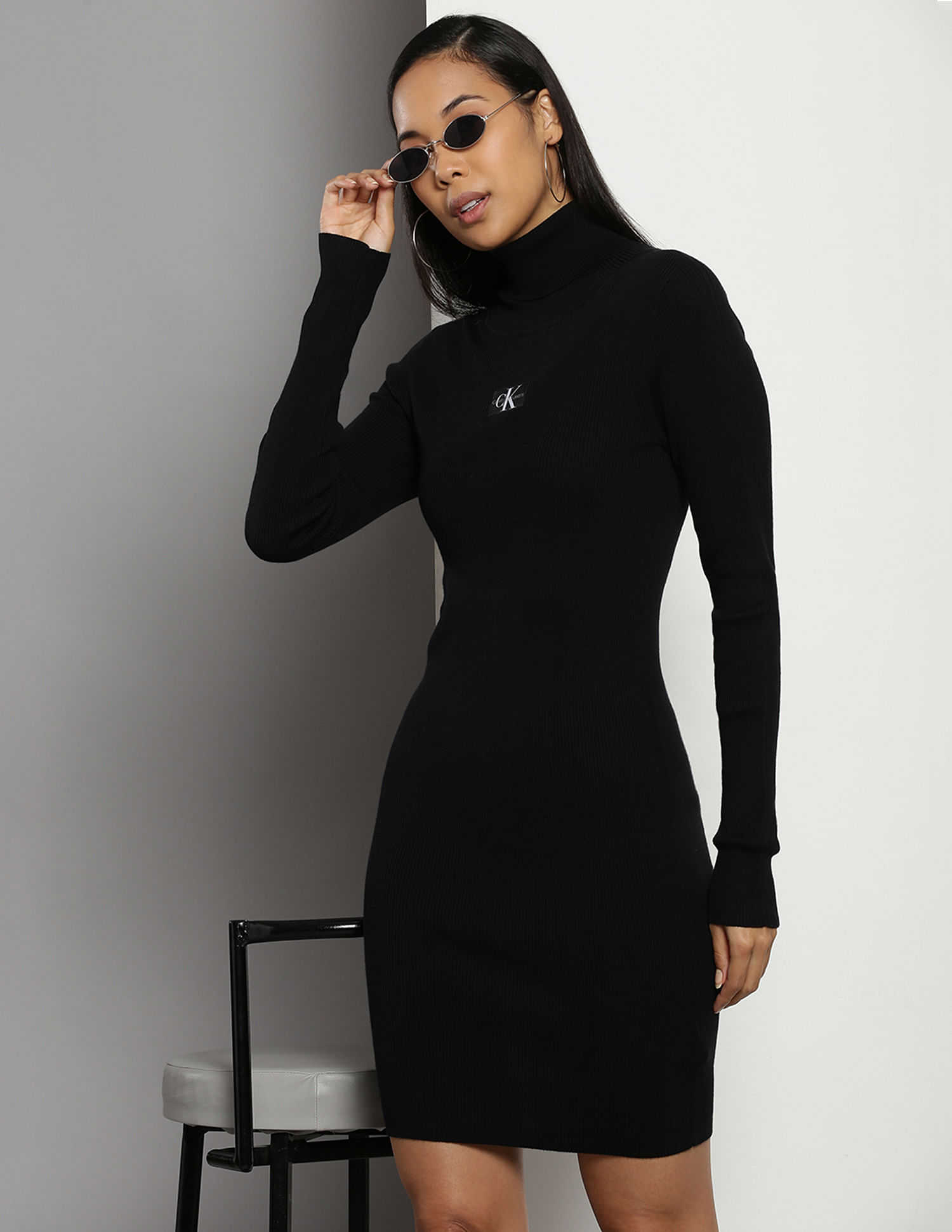 Calvin klein 2025 turtleneck dress