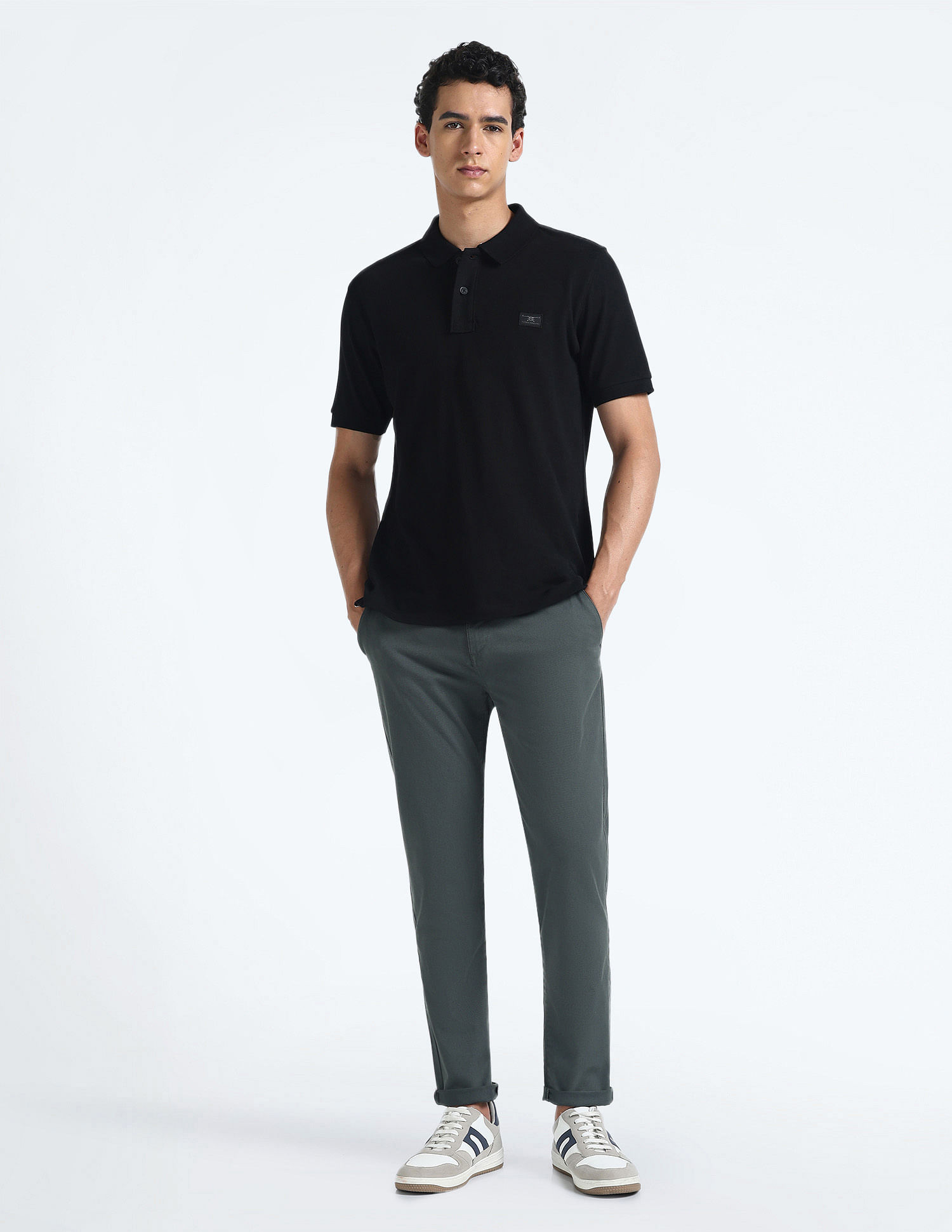 Flying Machine Slash Slim Tapered Fit Twill Chinos