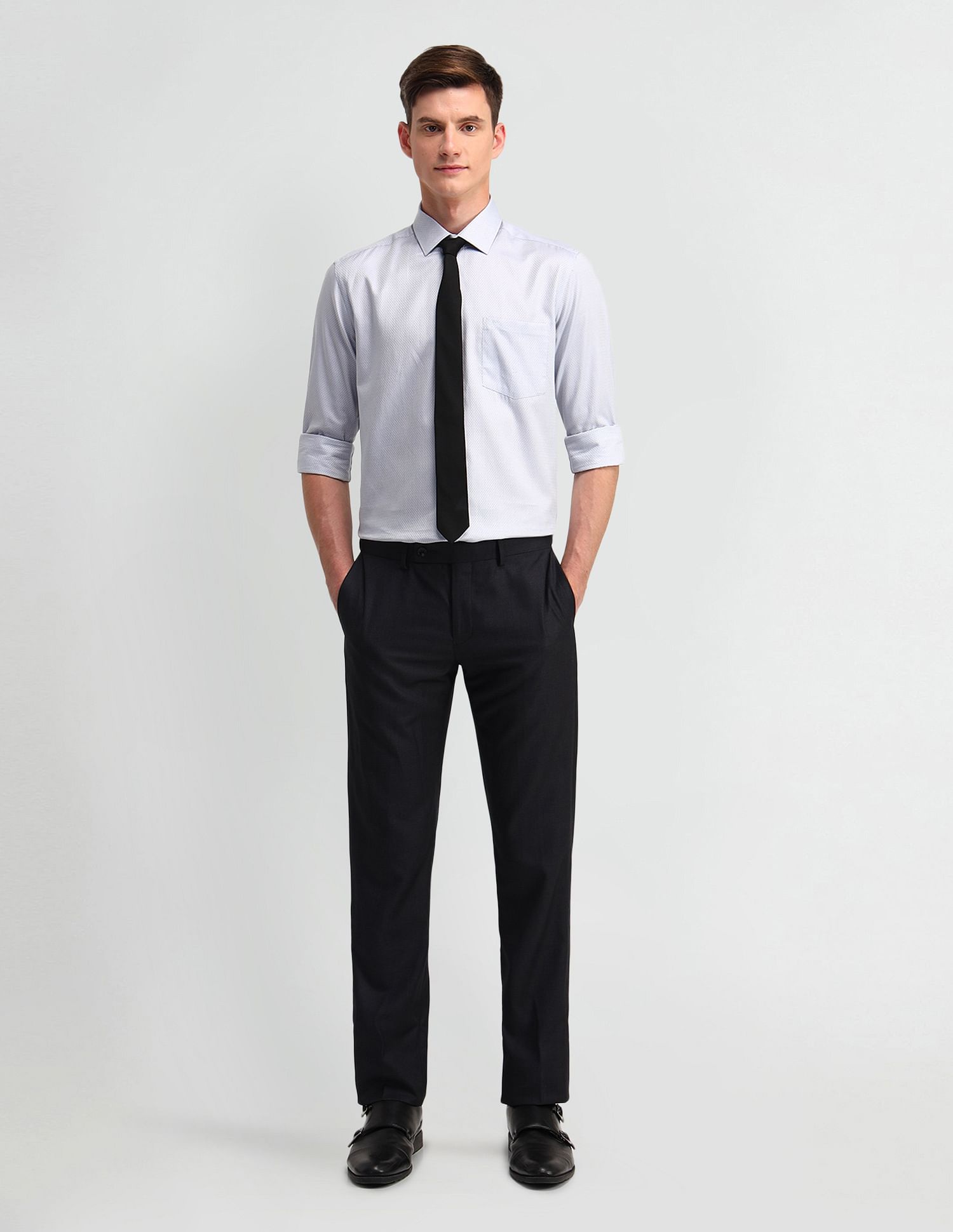 Arrow Floral Print Manhattan Slim Fit Shirt