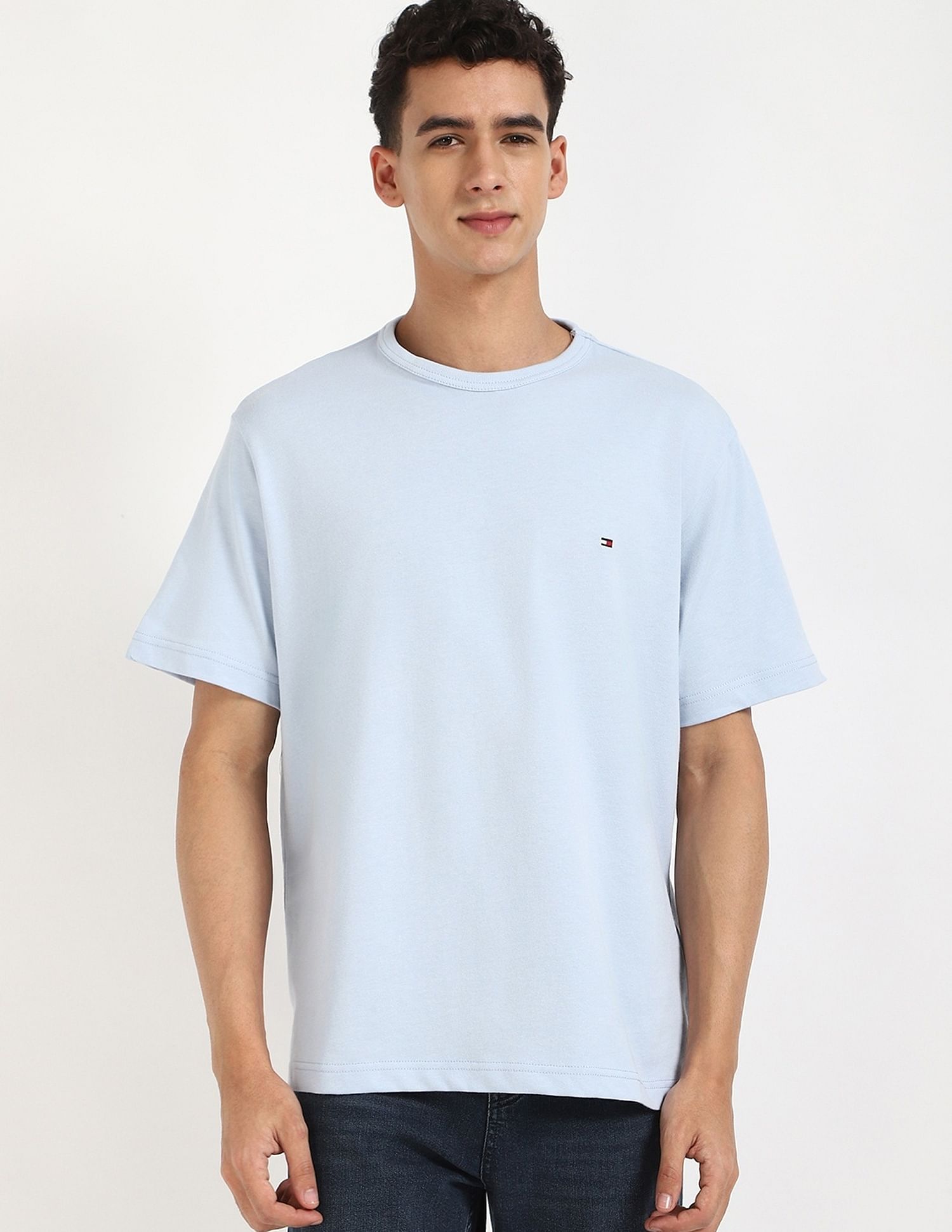 Tommy Hilfiger Solid Relaxed-Fit Cotton T-Shirt