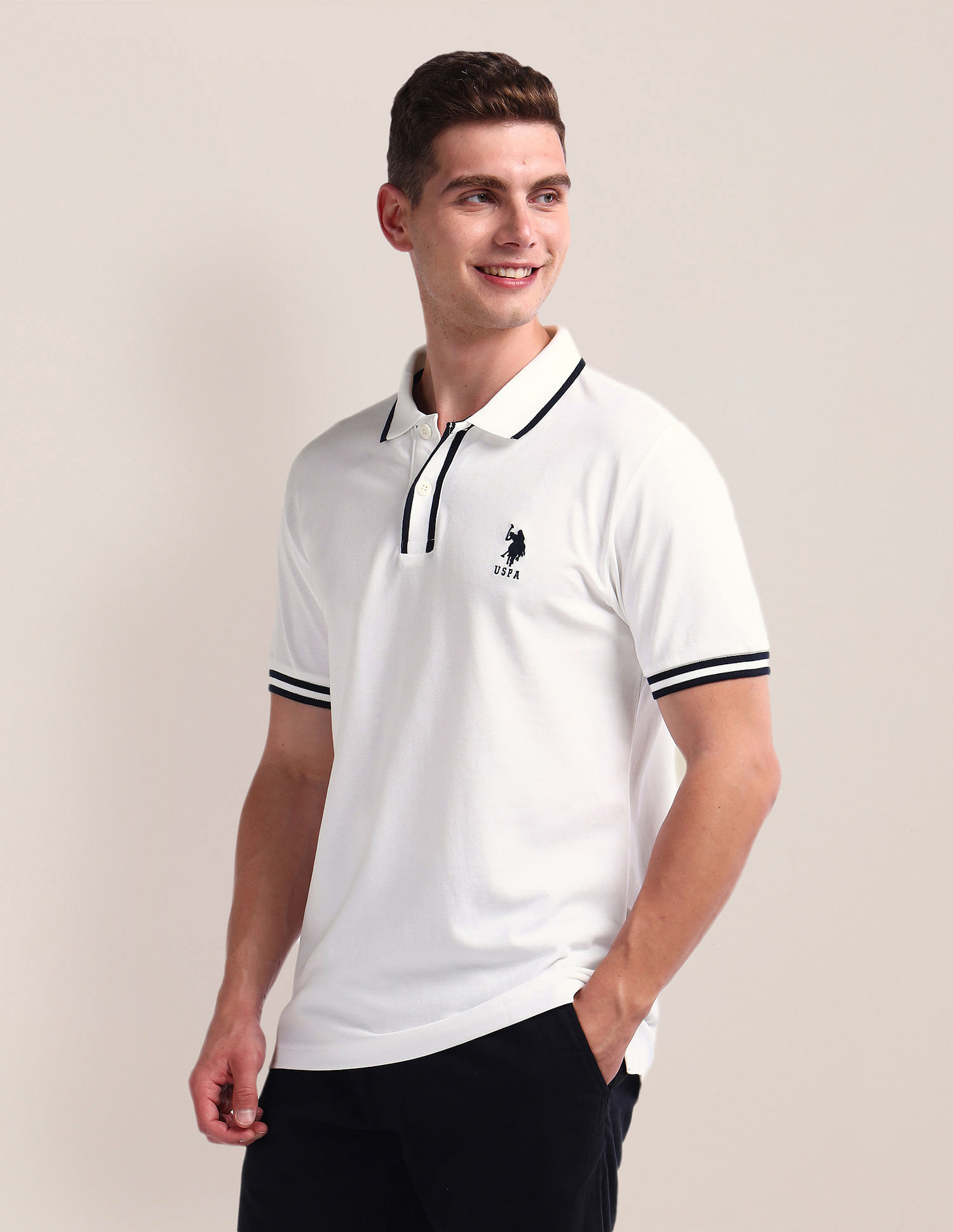 U.S. Polo Assn. Solid Slim Fit Polo Shirt