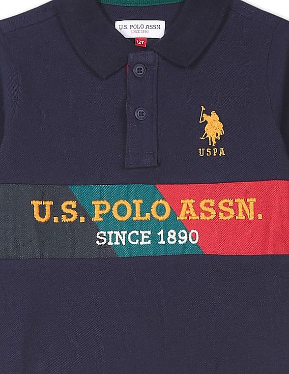 U.S. Polo Assn. Kids Boys Long Sleeve Logo Polo Shirt