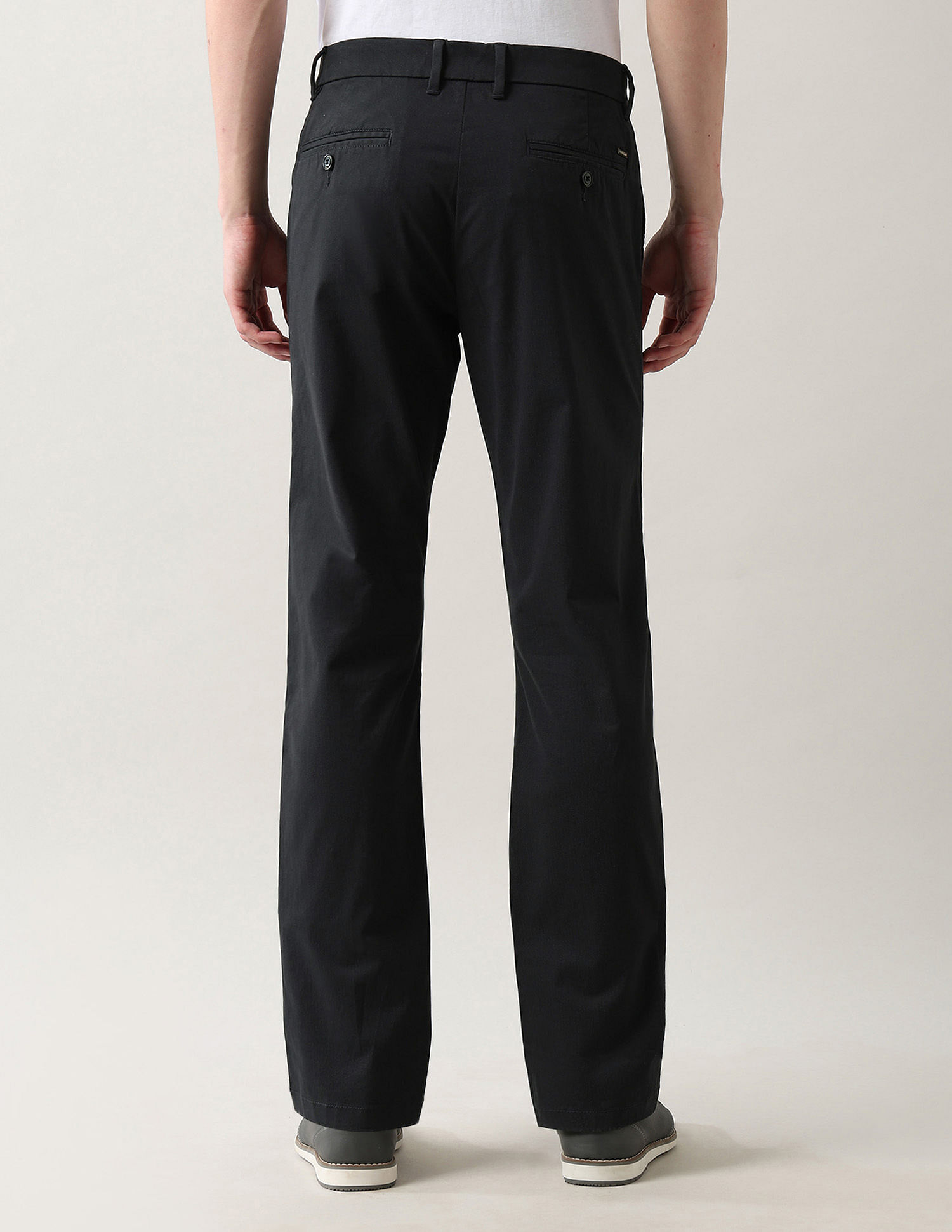 Arrow Sport Mid Rise Regular Fit Trousers