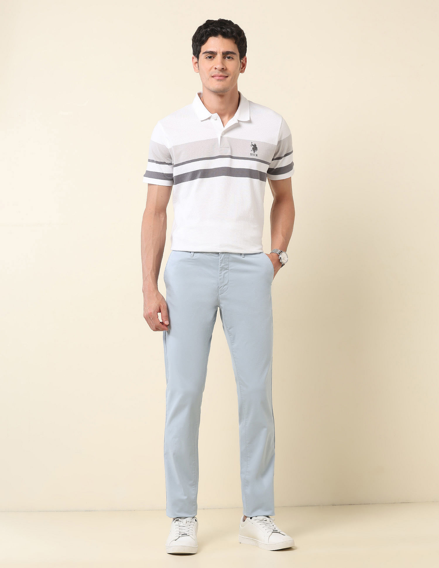 U.S. Polo Assn. Denver Slim Fit Twill Trousers