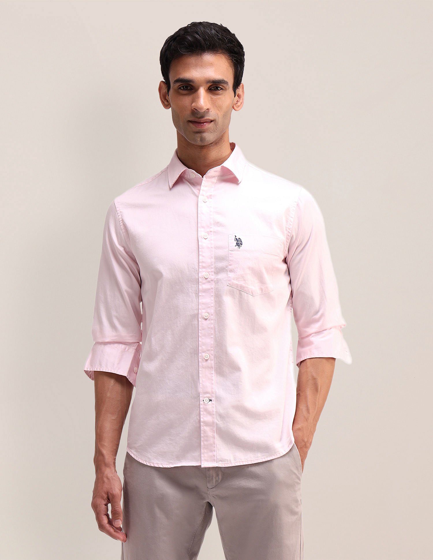 U.S. Polo Assn. Tailored Fit Satin Shirt