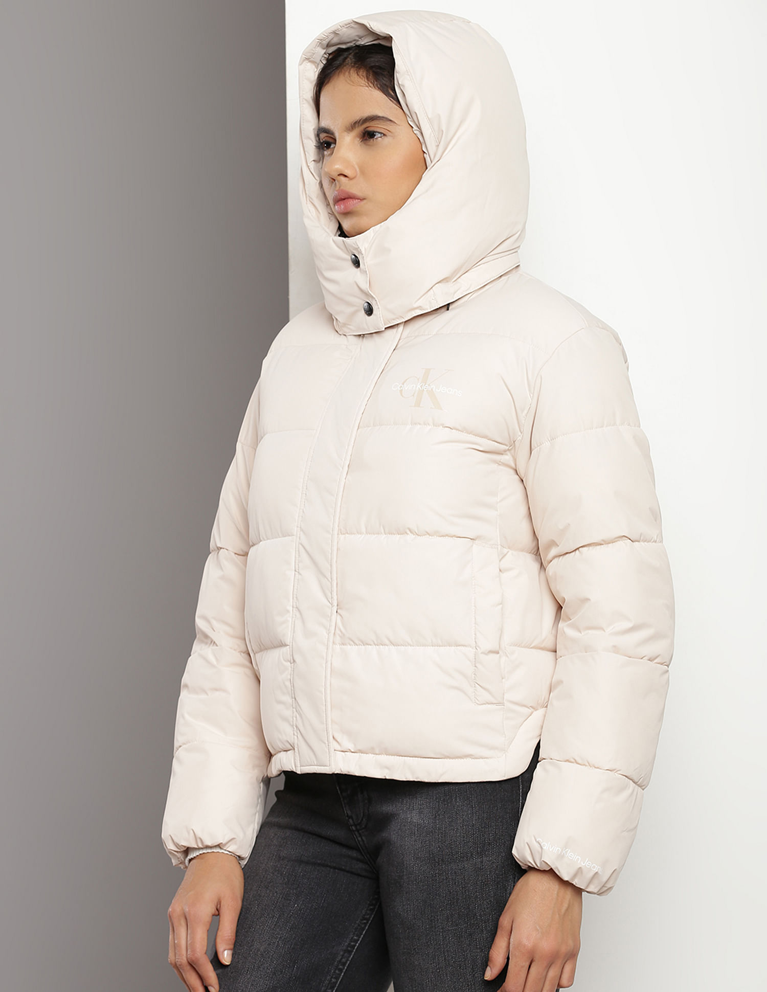 Buy Calvin Klein Detachable Hooded Puffer Jacket NNNOW