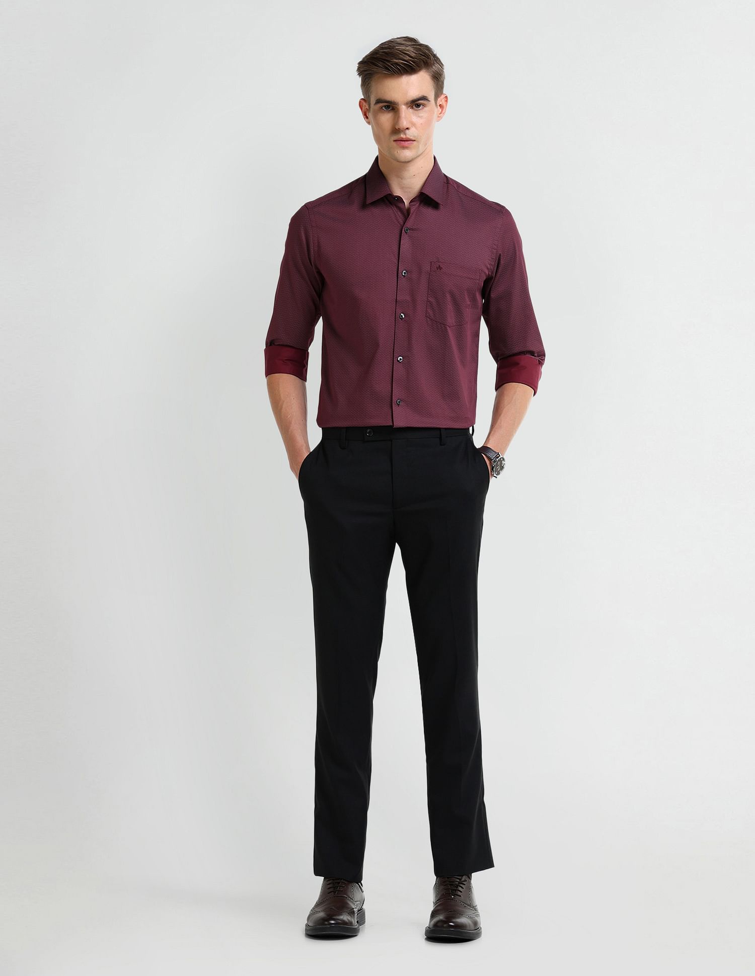 Arrow All-over Print Cotton Shirt
