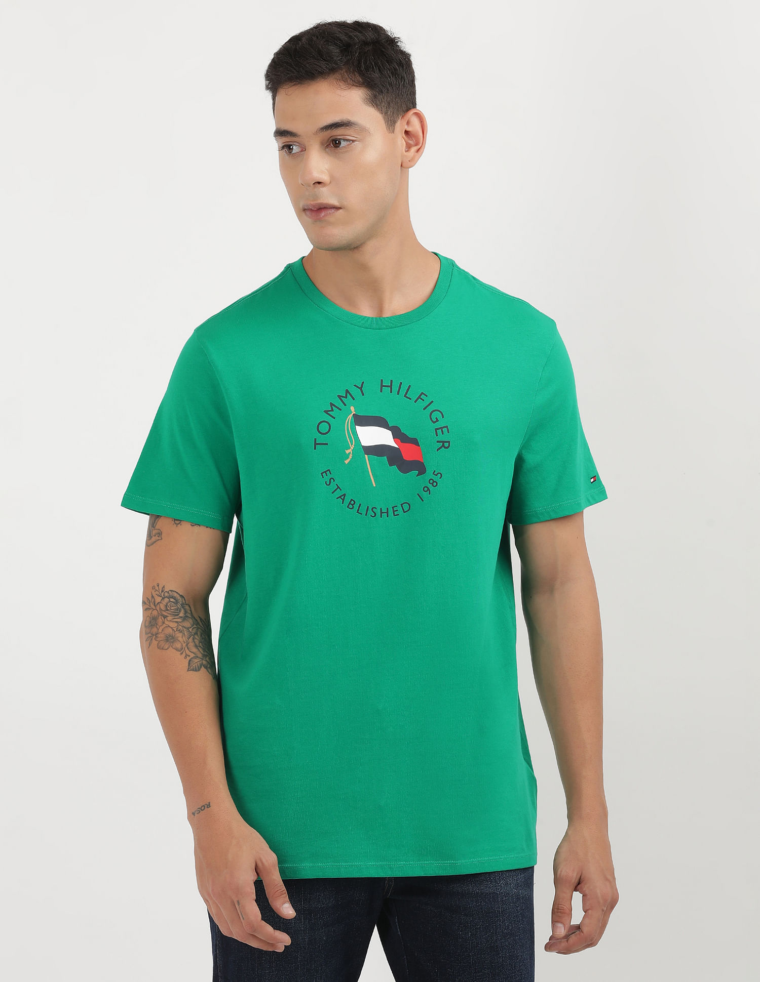 Tommy Hilfiger Crew Neck Liberty Print T-Shirt