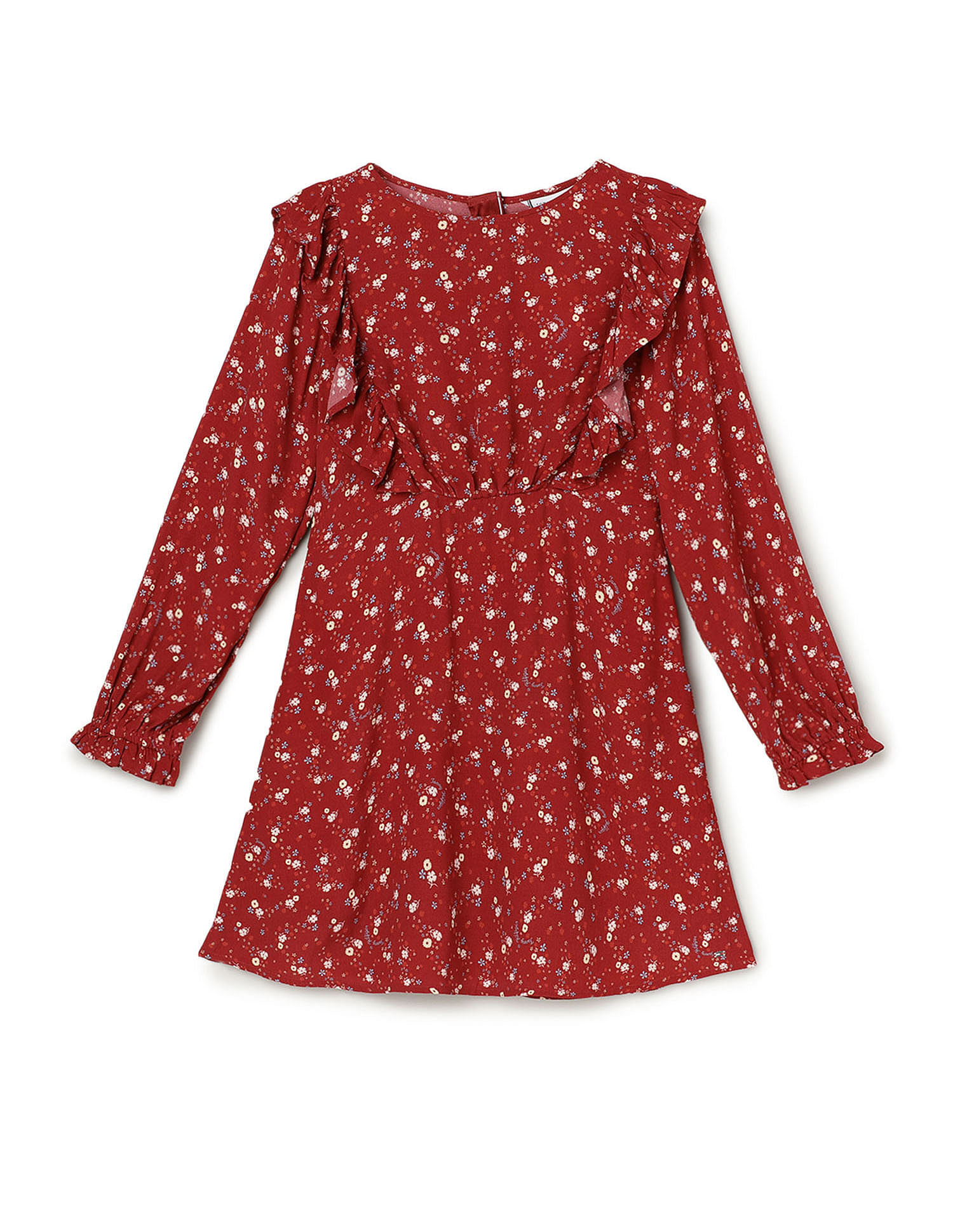 Tommy Hilfiger Kids Girls Floral Fit & Flare Dress