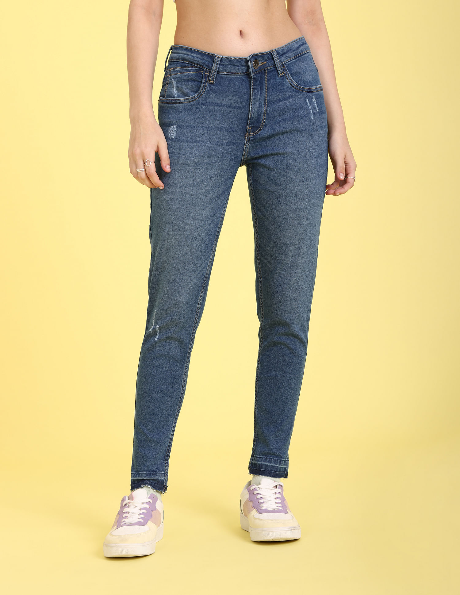 Flying Machine Women Victoria Skinny Fit Mid Rise Jeans