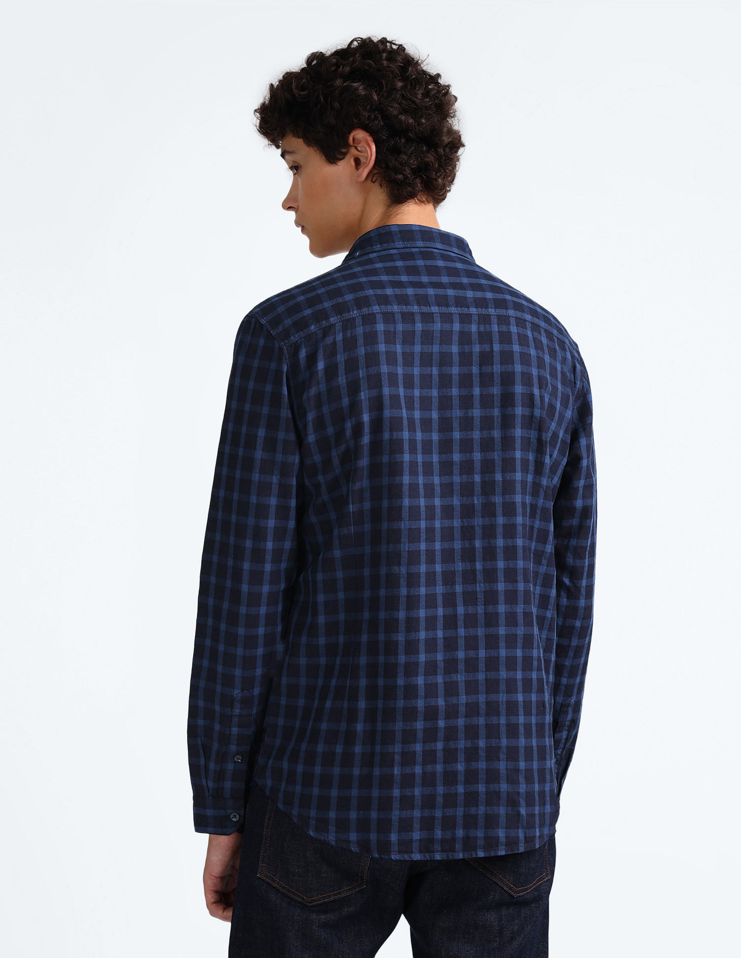 Flying Machine Shepherd Check Slim Fit Shirt