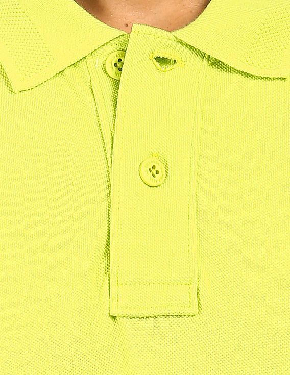 U.S. Polo Assn. Green Short Sleeve Solid Polo Shirt