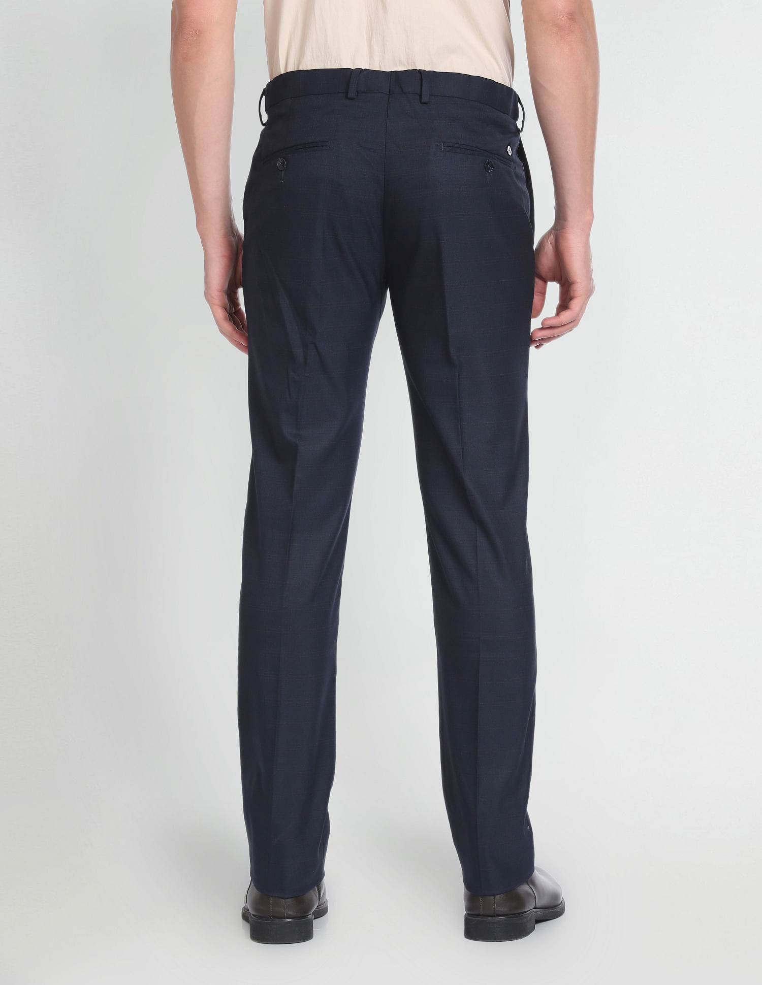 Arrow Check Dobby Formal Trousers