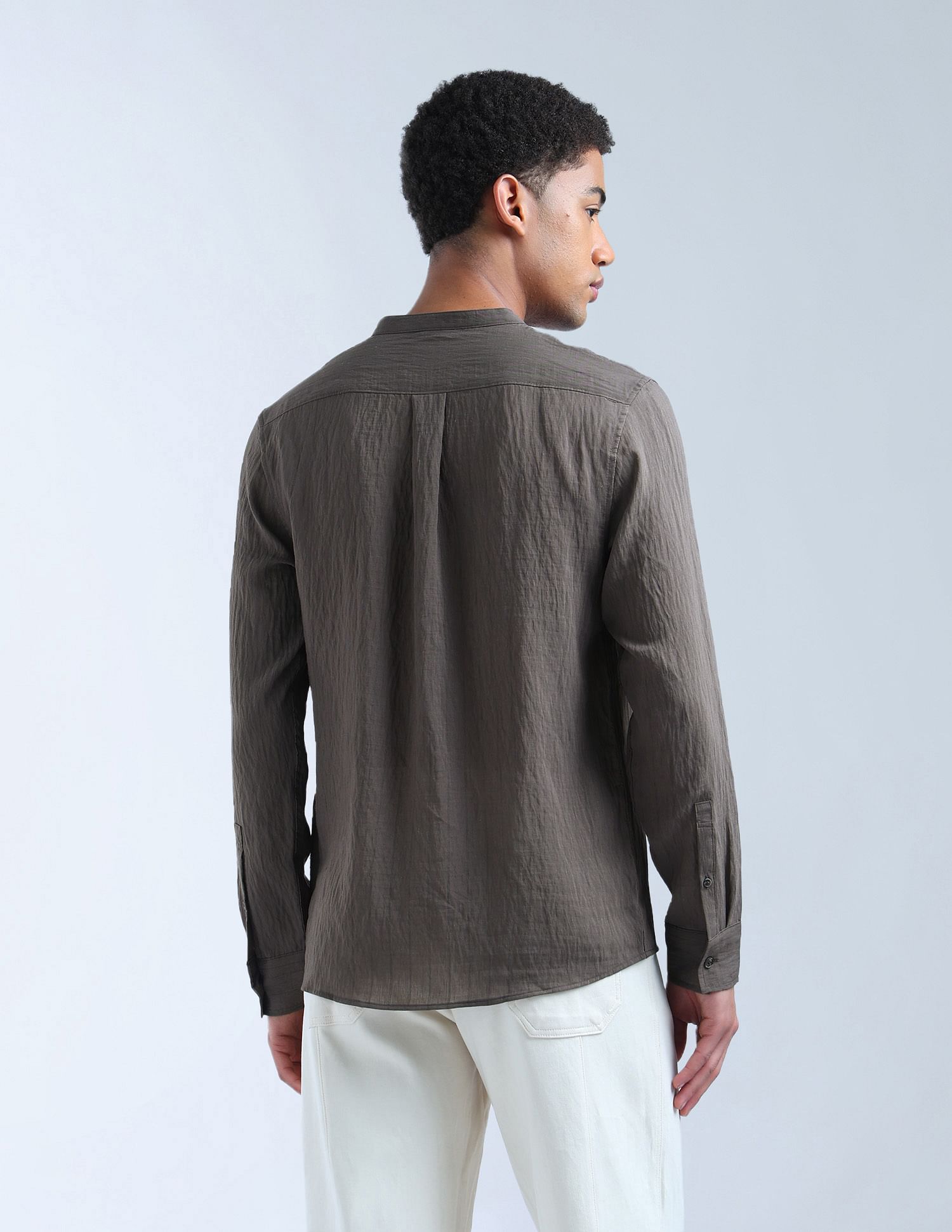 Flying Machine Vertical Striped Regular Fit Color Of Home Shirt