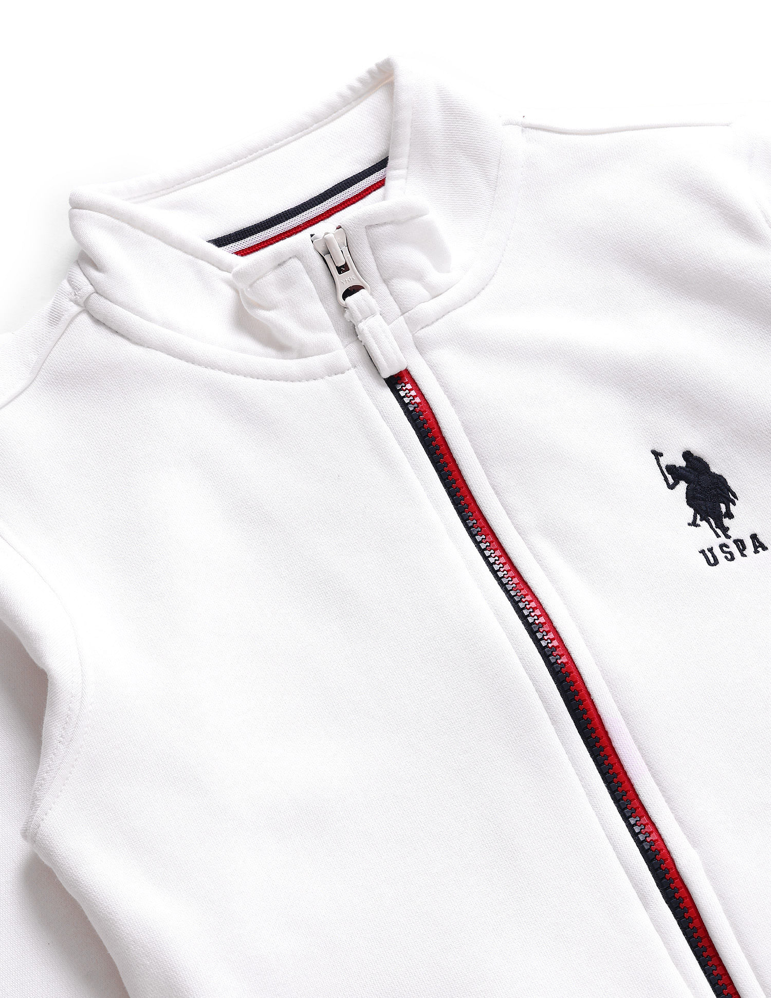U.S. Polo Assn. Kids Mock Neck England Embroidered Sweatshirt