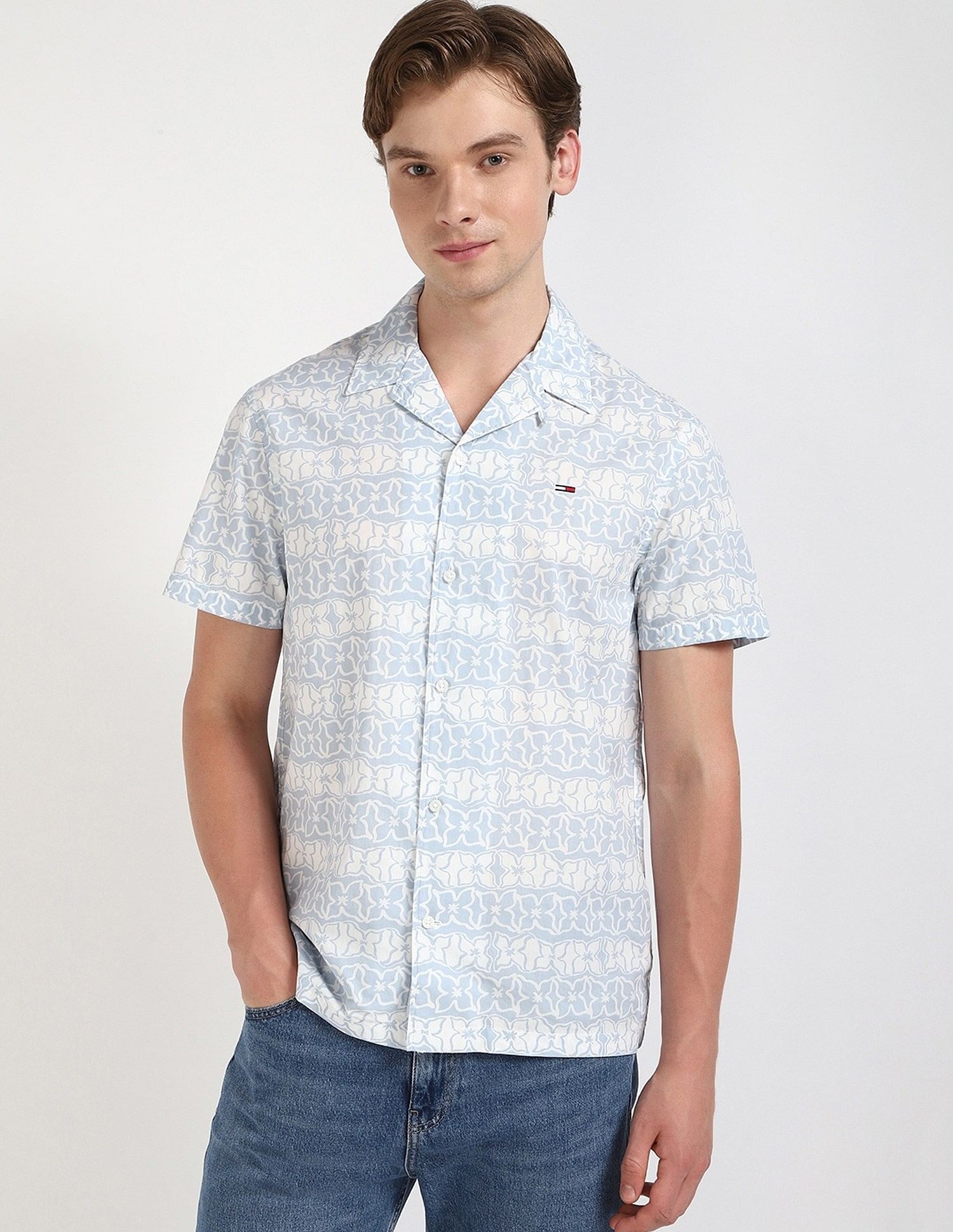 Tommy Hilfiger Printed Regular-Fit Woven Shirt