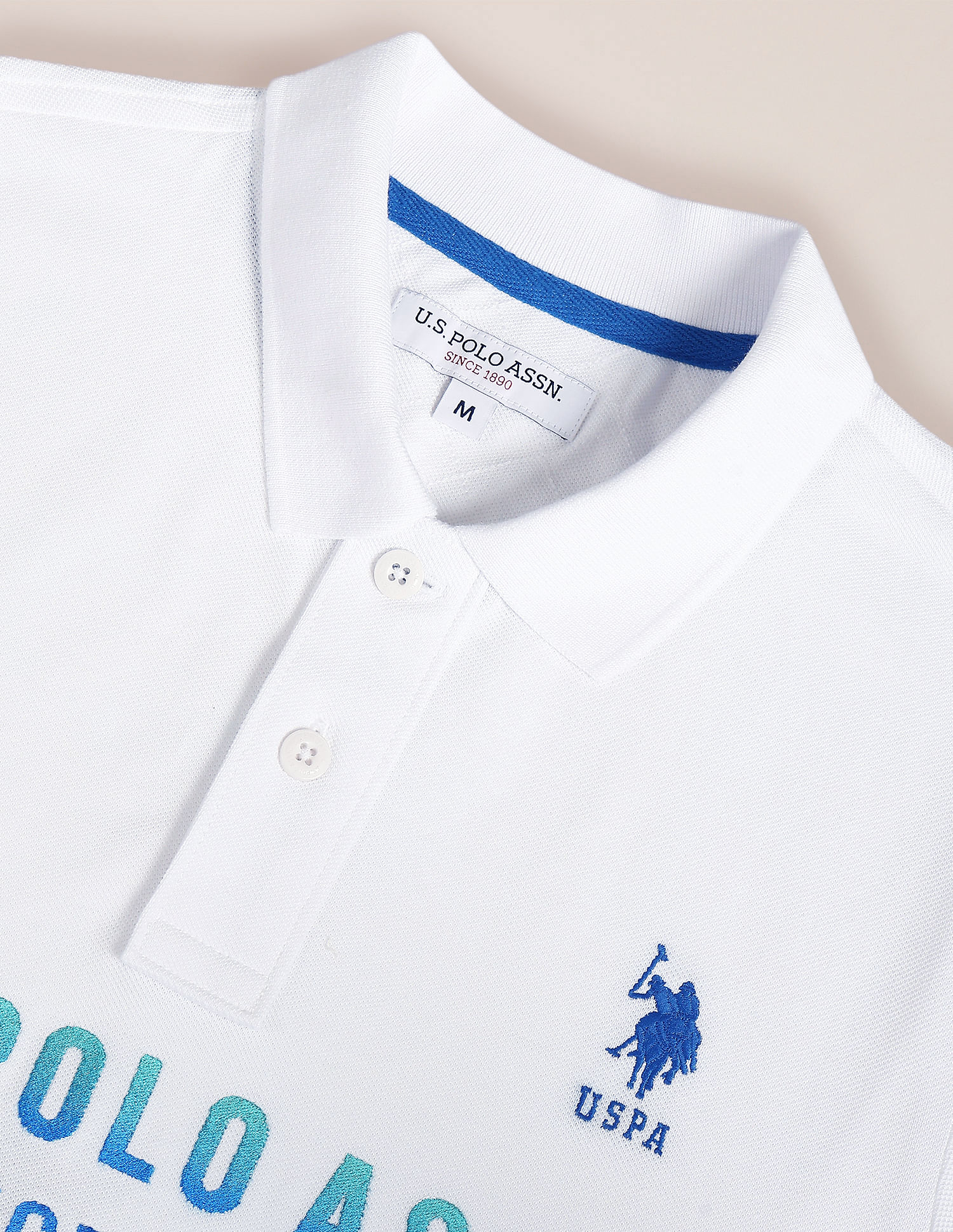 U.S. Polo Assn. Brand Embroidered Cotton Polo Shirt