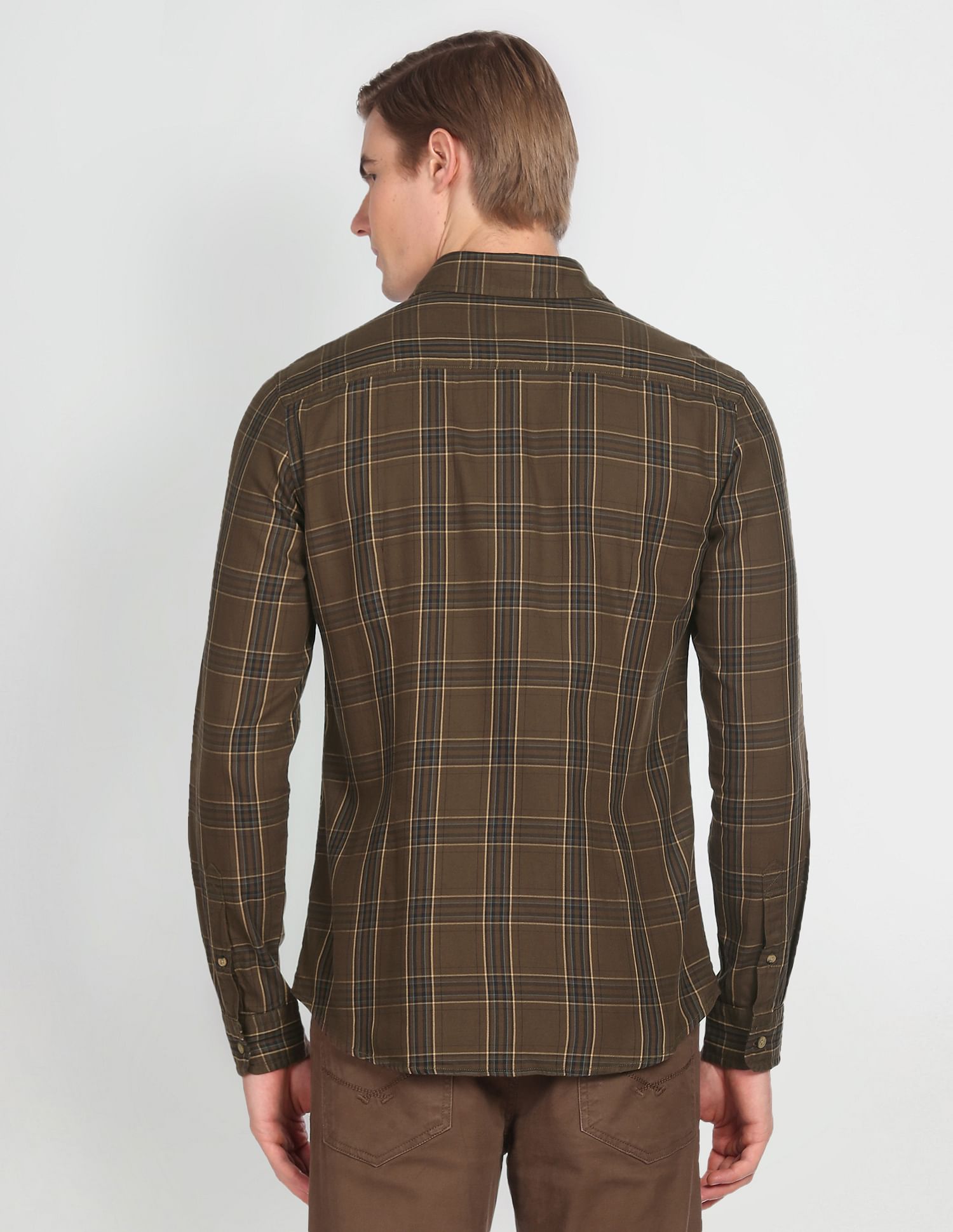 U.S. Polo Assn. Denim Co. Tartan Check Twill Slim Shirt