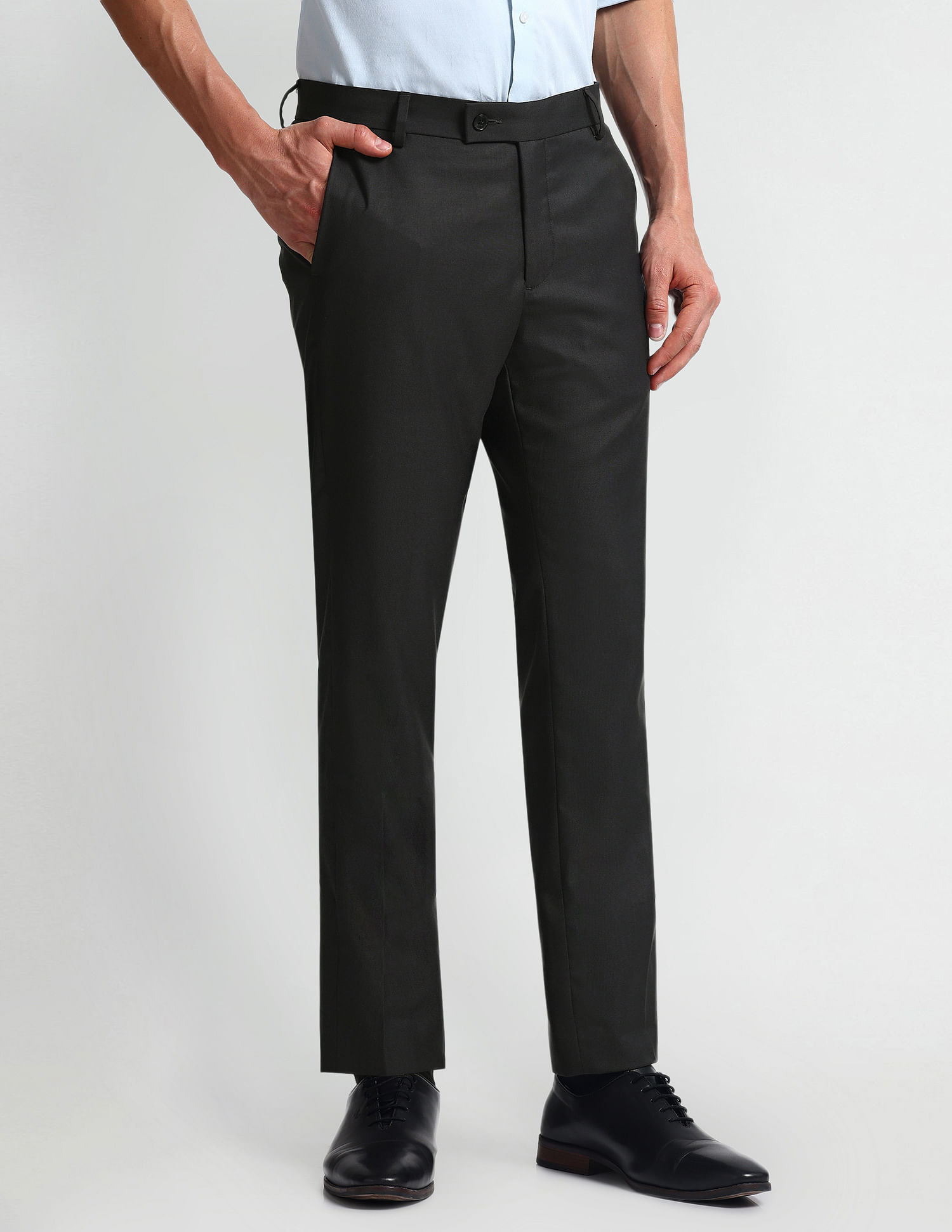 Arrow Mid Rise Tapered Fit Trousers
