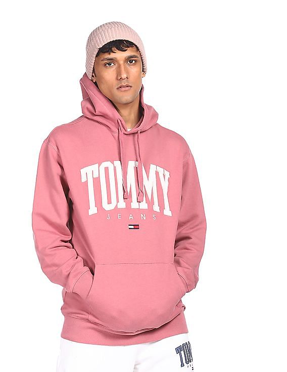 Long pink hoodie hotsell