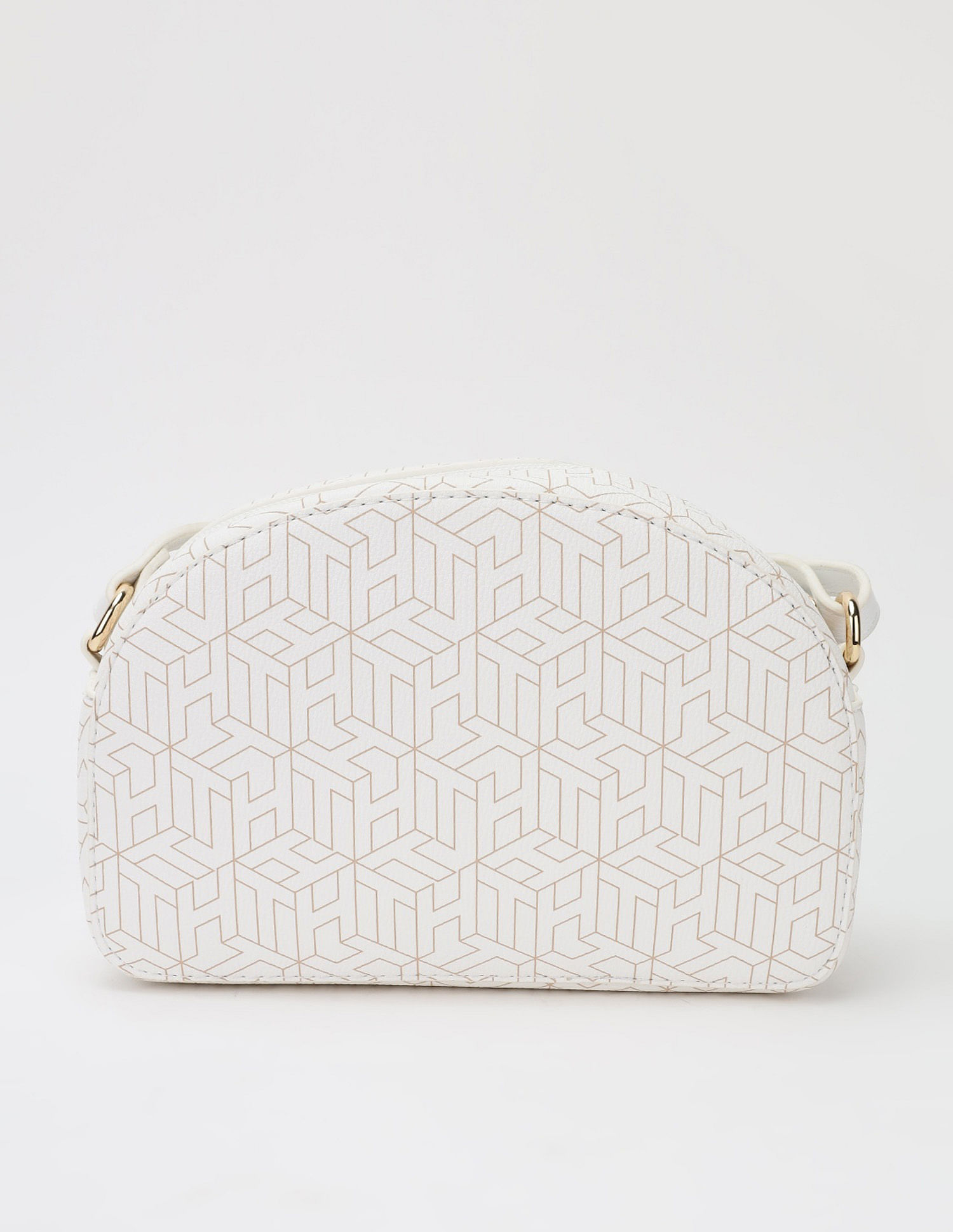 Tommy Hilfiger Logo Beige Pu Sling Bag