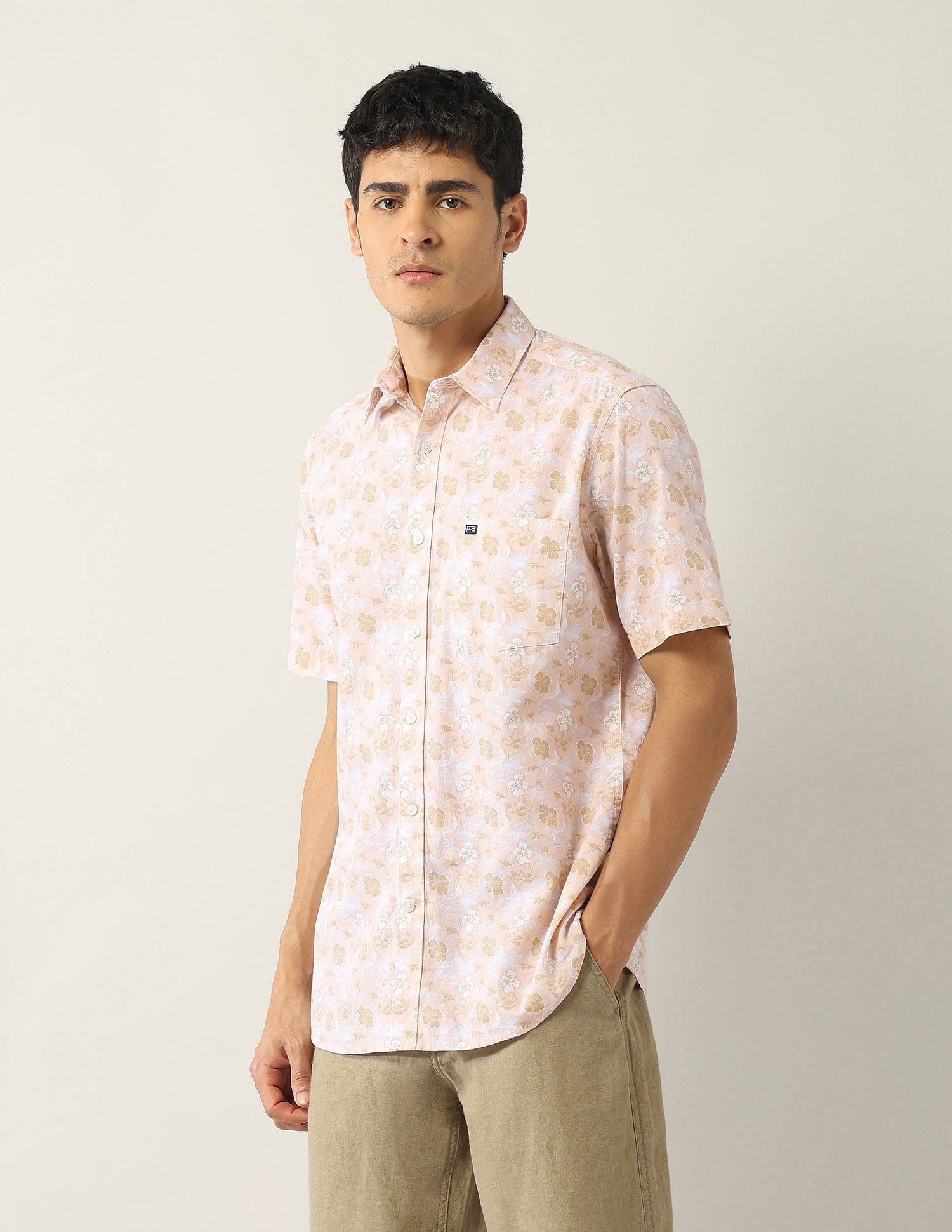Arrow Sport Regular Fit Floral Printed Shirt