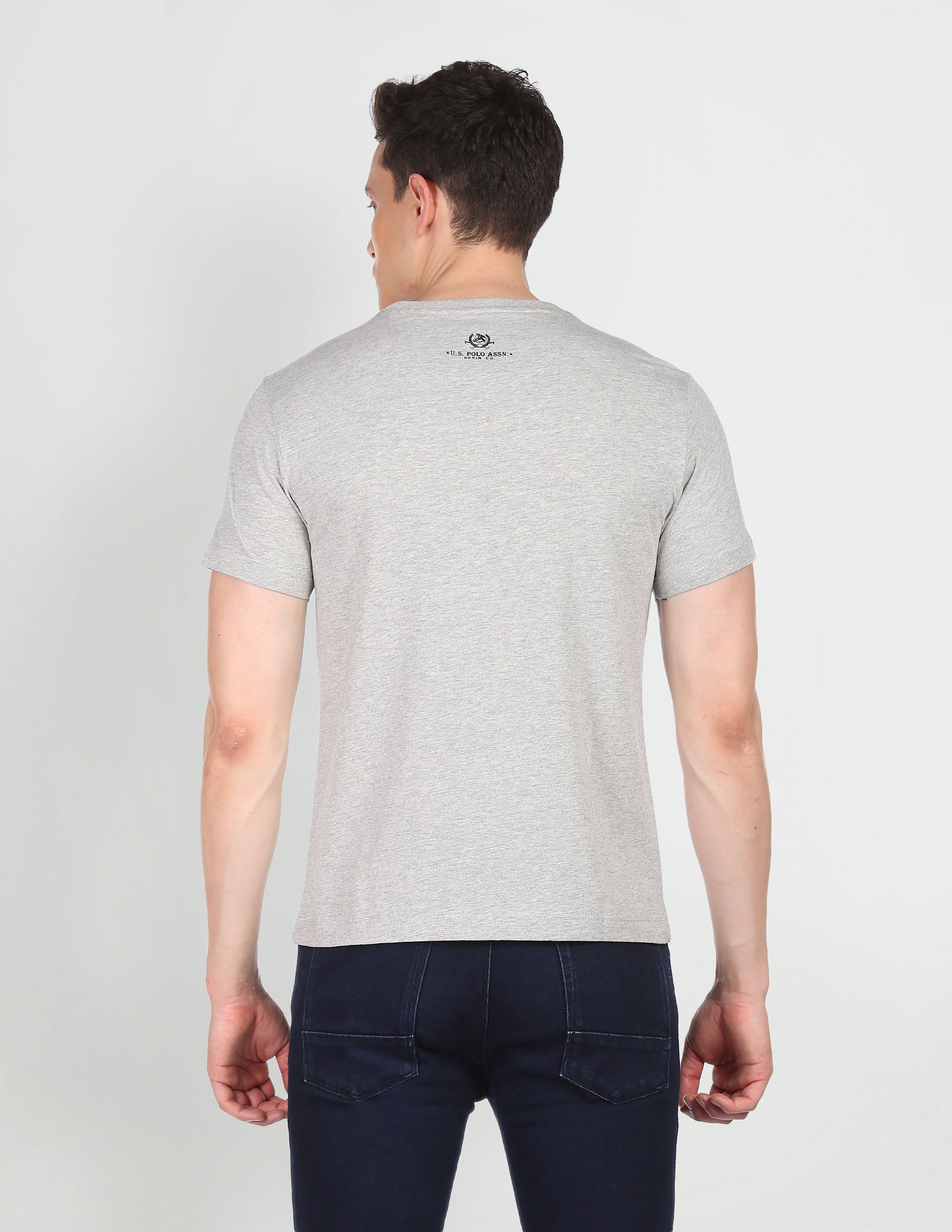 U.S. Polo Assn. Denim Co. Brand Print Heathered T-Shirt