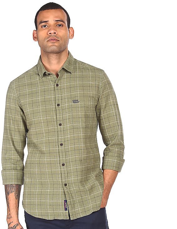 U.S. Polo Assn. Denim Co. Patch Pocket Check Casual Shirt