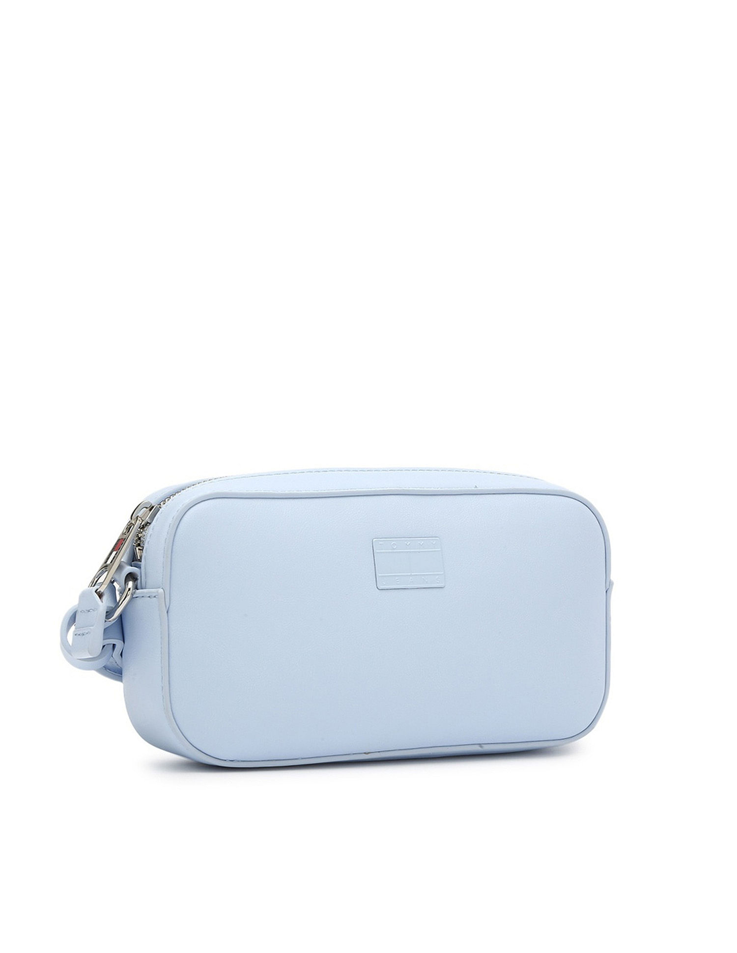 Tommy Hilfiger Solid Blue Pu Sling Bag